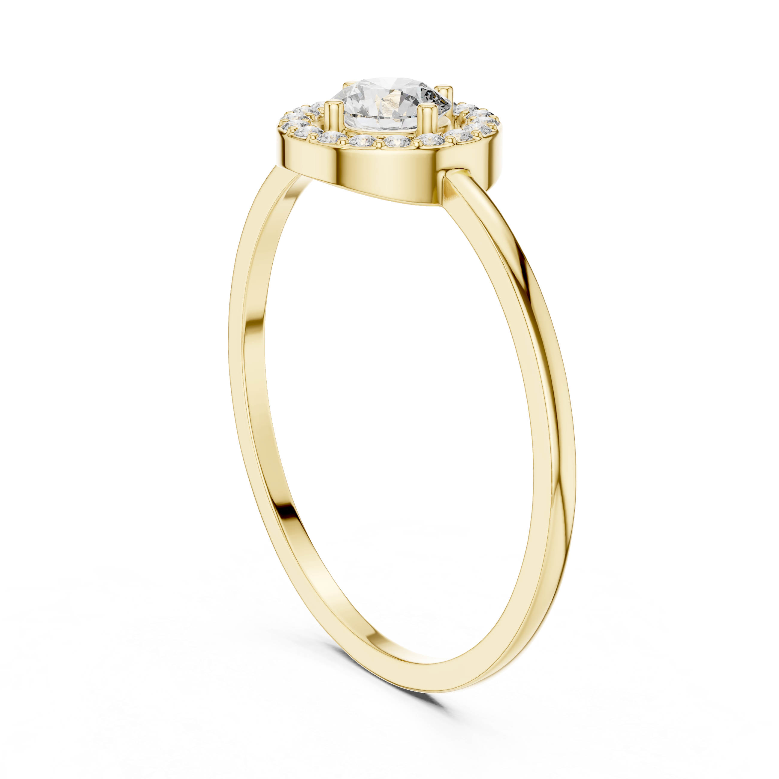 Classic Halo Diamond Ring