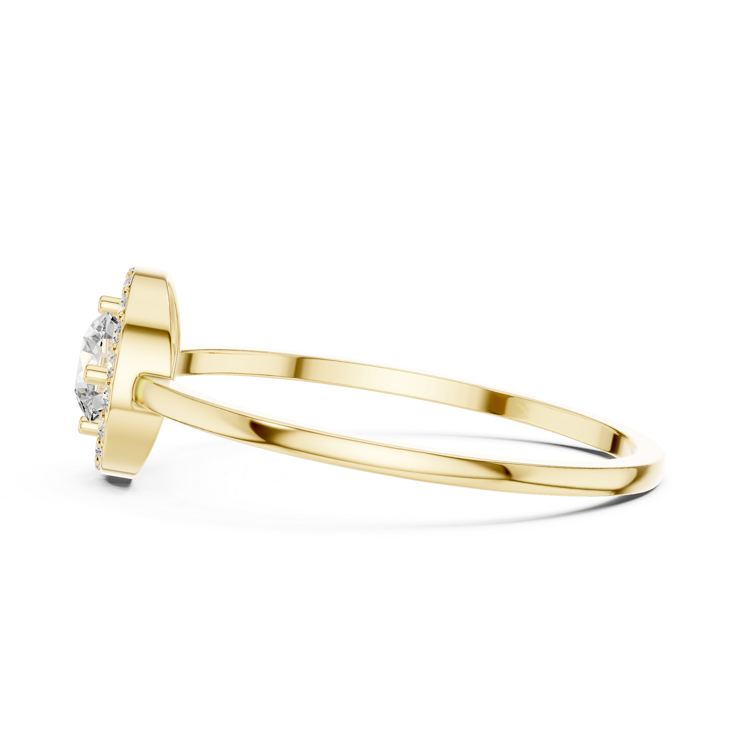 Classic Halo Diamond Ring