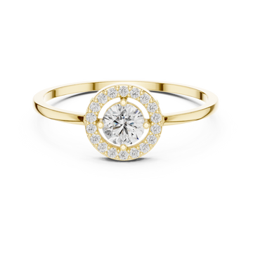 Classic Halo Diamond Ring