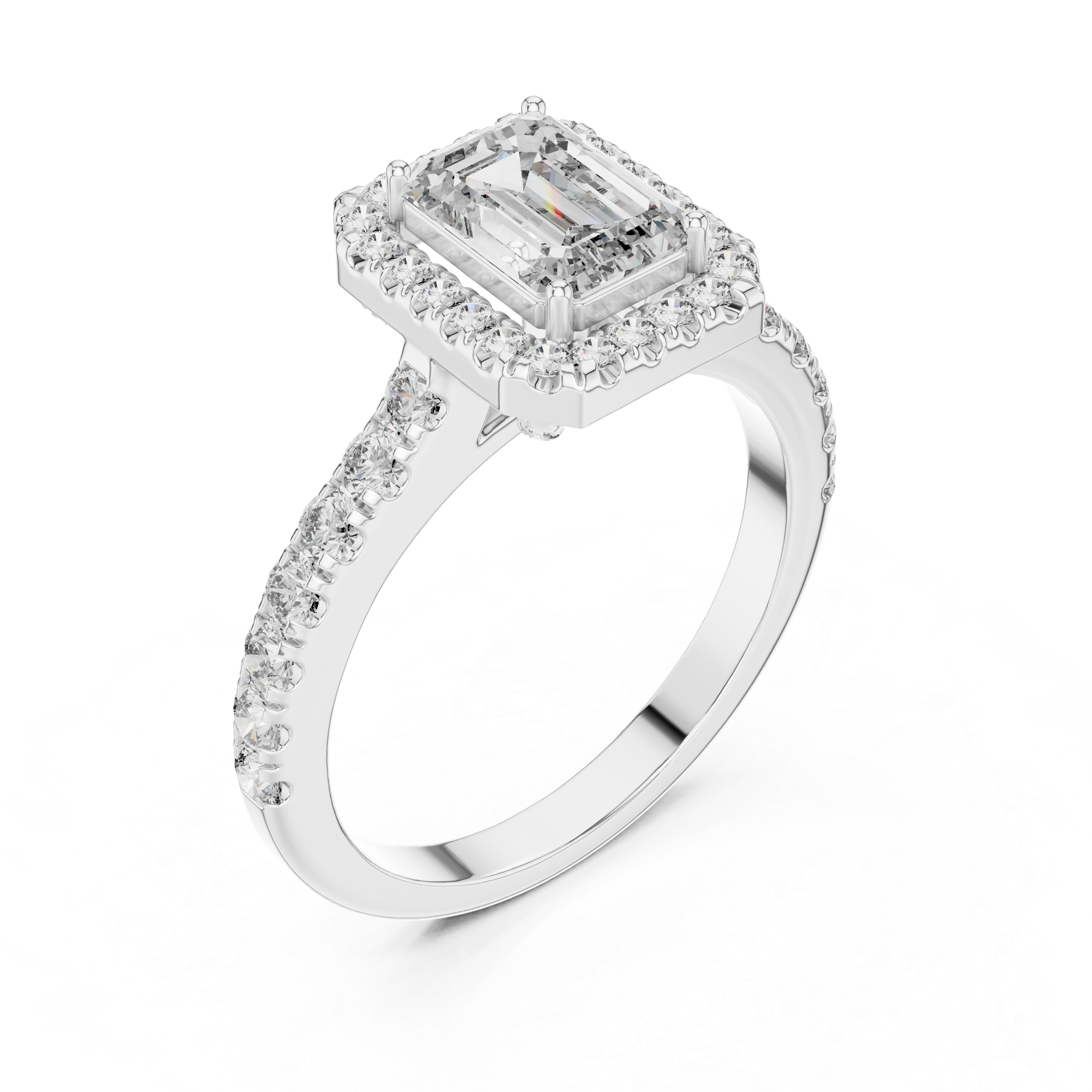Oval-Cut Diamond Marquise Side Stones Ring