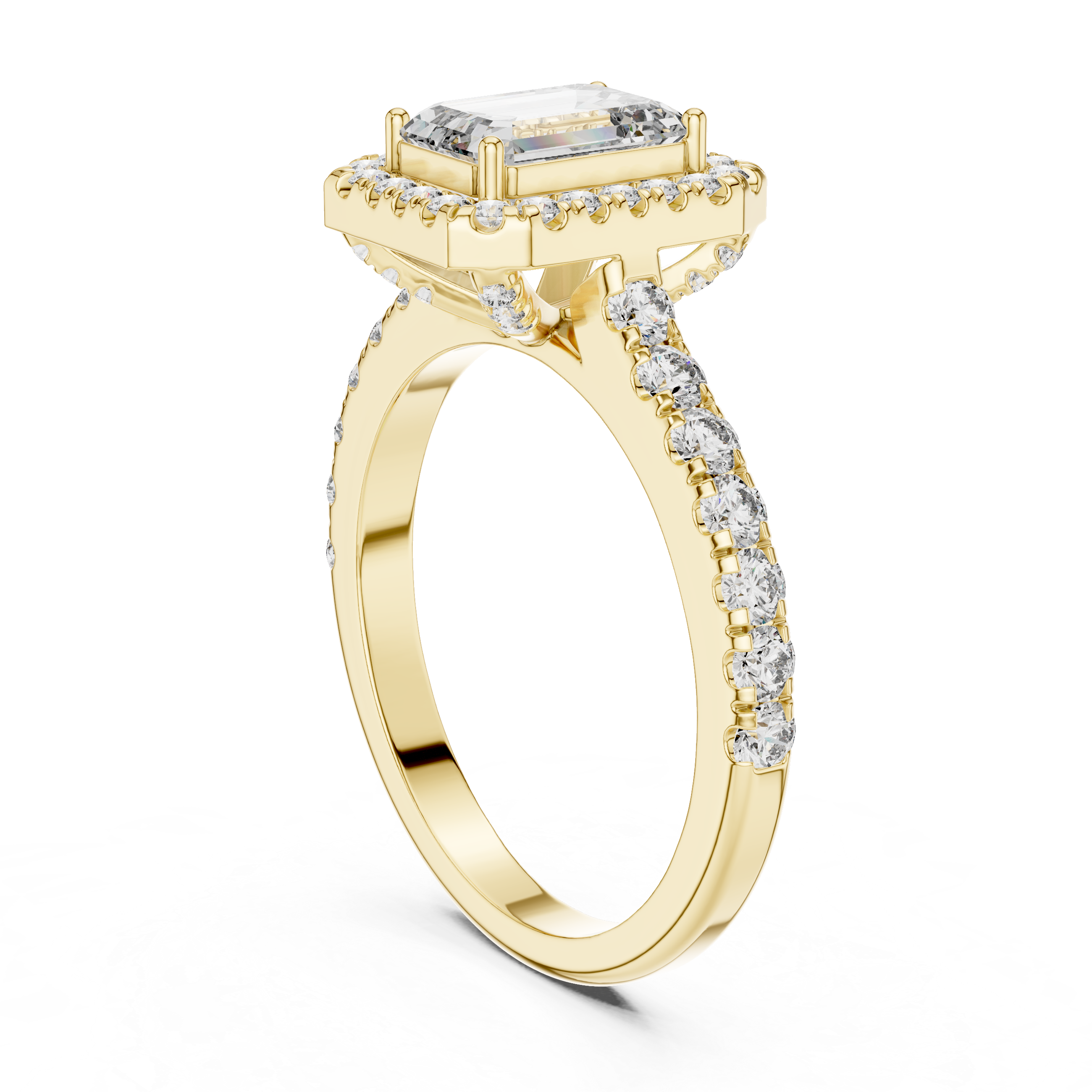 Oval-Cut Diamond Marquise Side Stones Ring