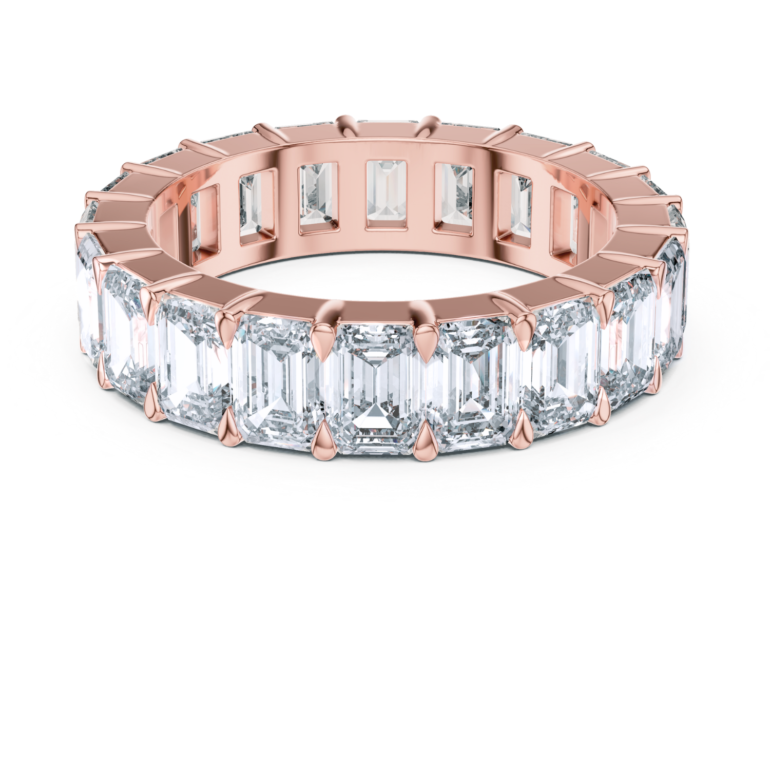Emerald-Cut Diamond Eternity Band