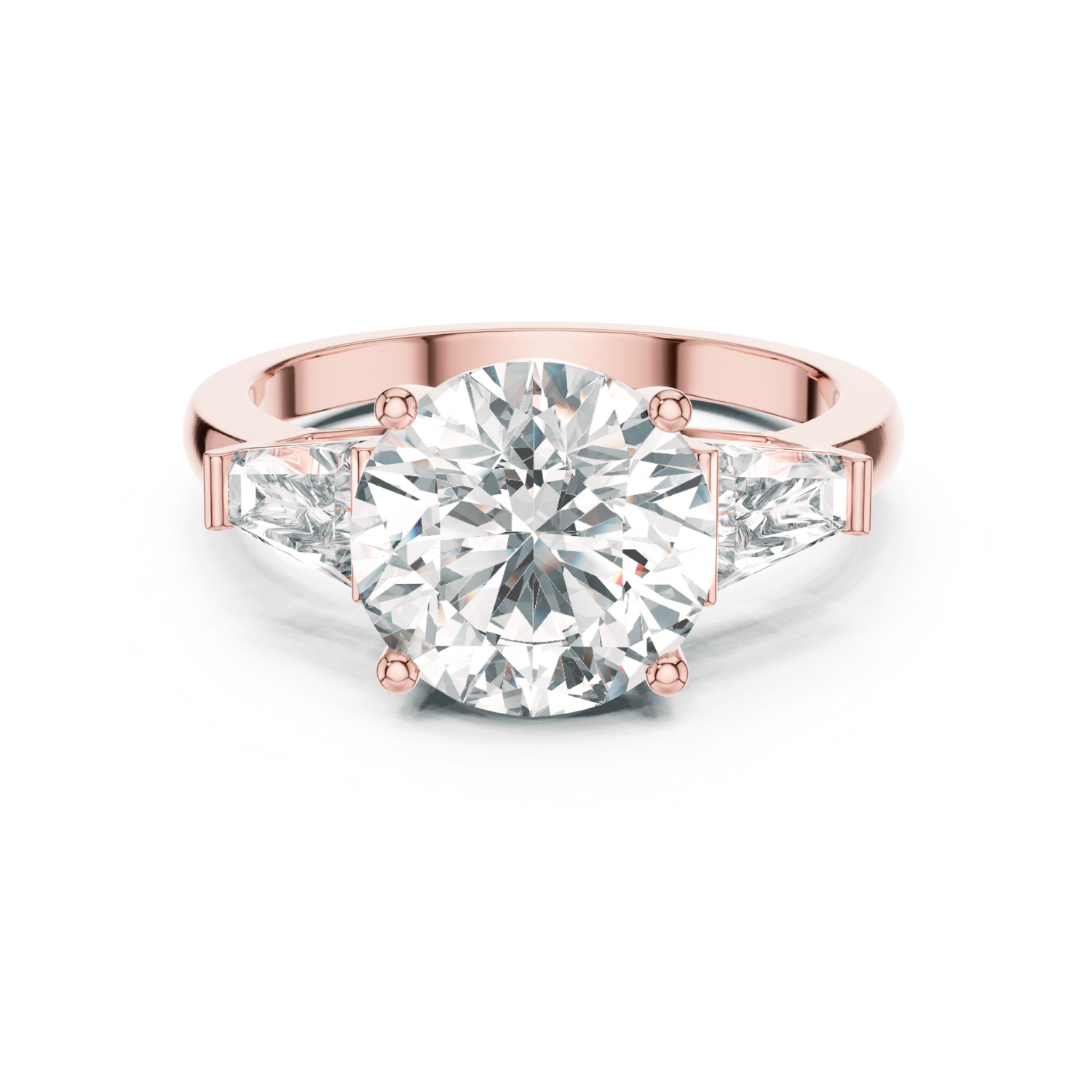 Classic Trio Round Diamond Ring