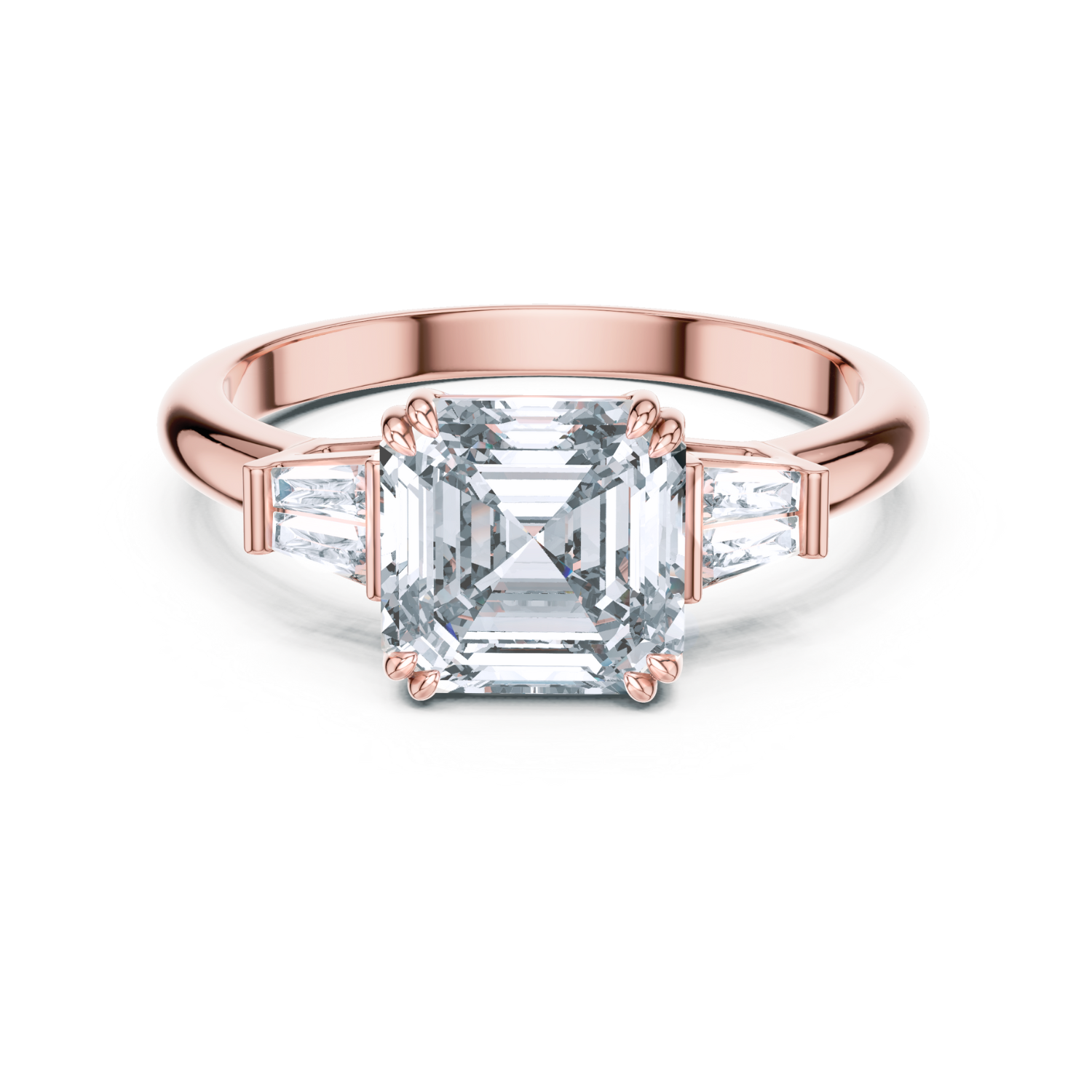 The Celestia Three-Stone Ring