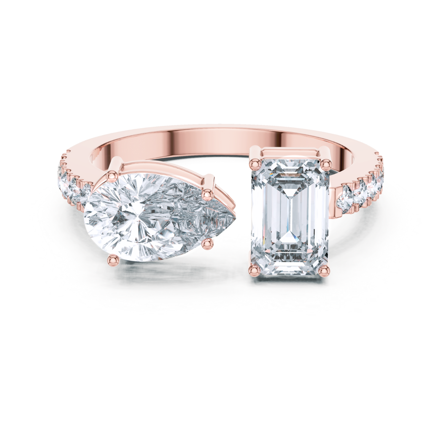 Dual-Cut Diamond Ring