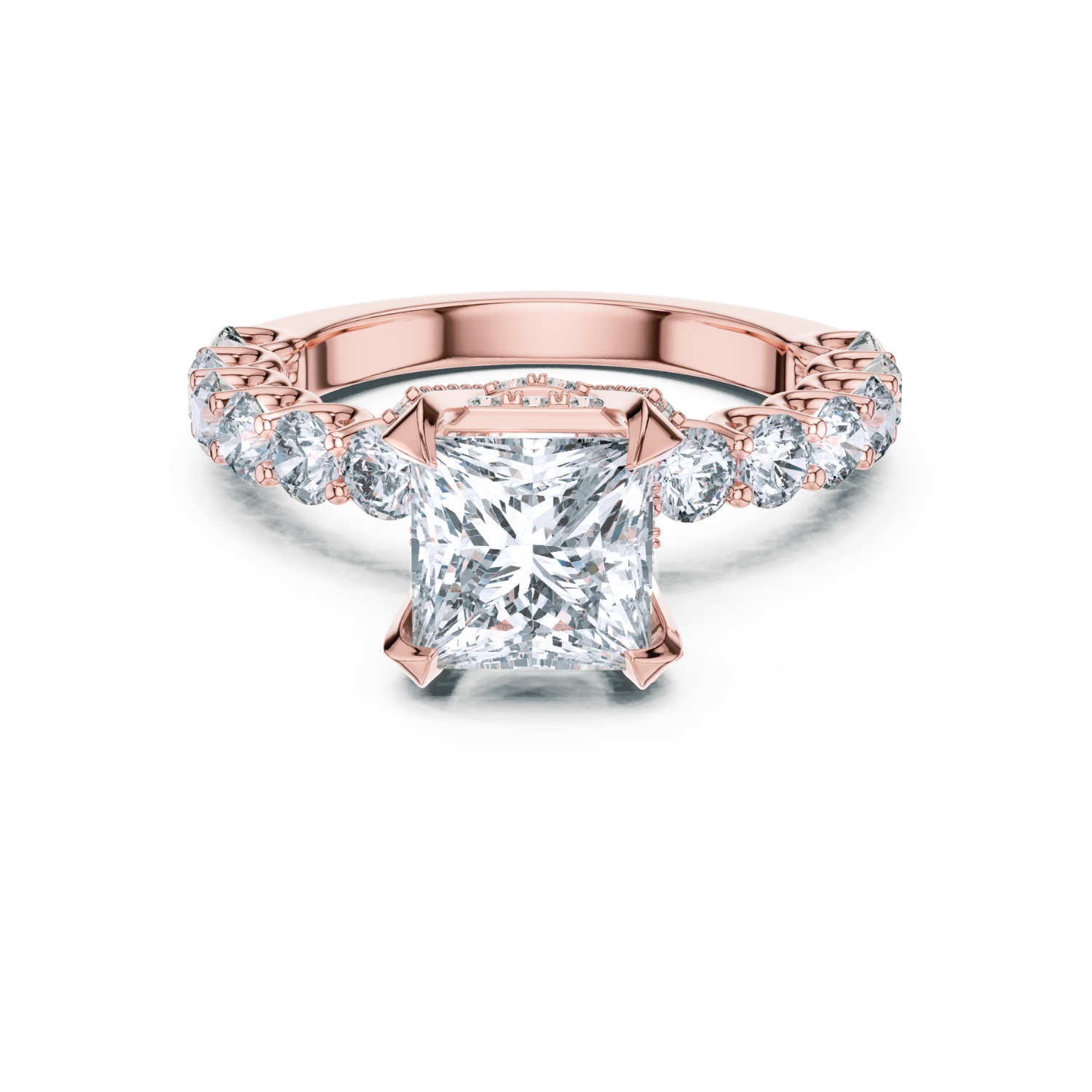 Imperial Crown Princess-Cut Ring