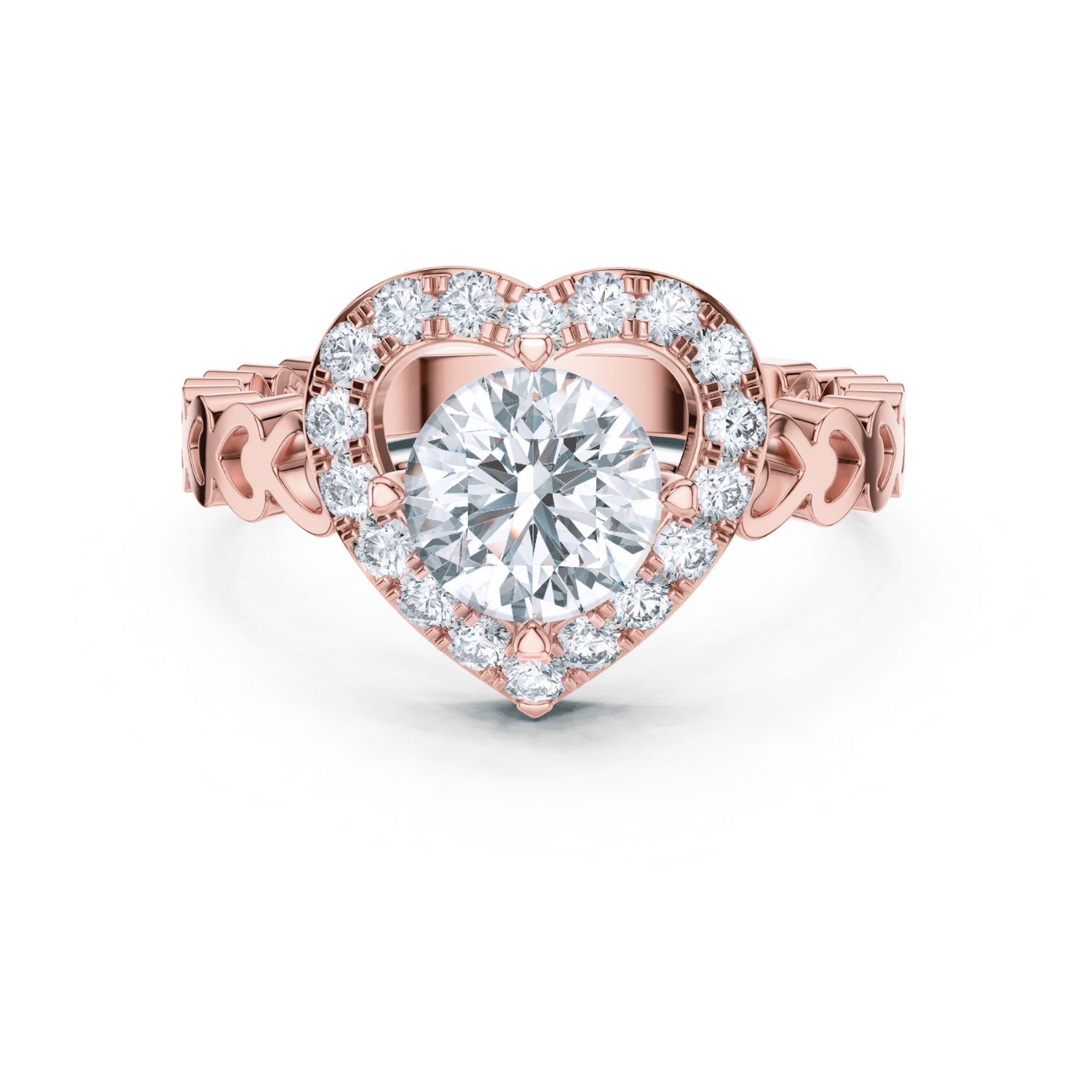Heart-Inspired Diamond Ring