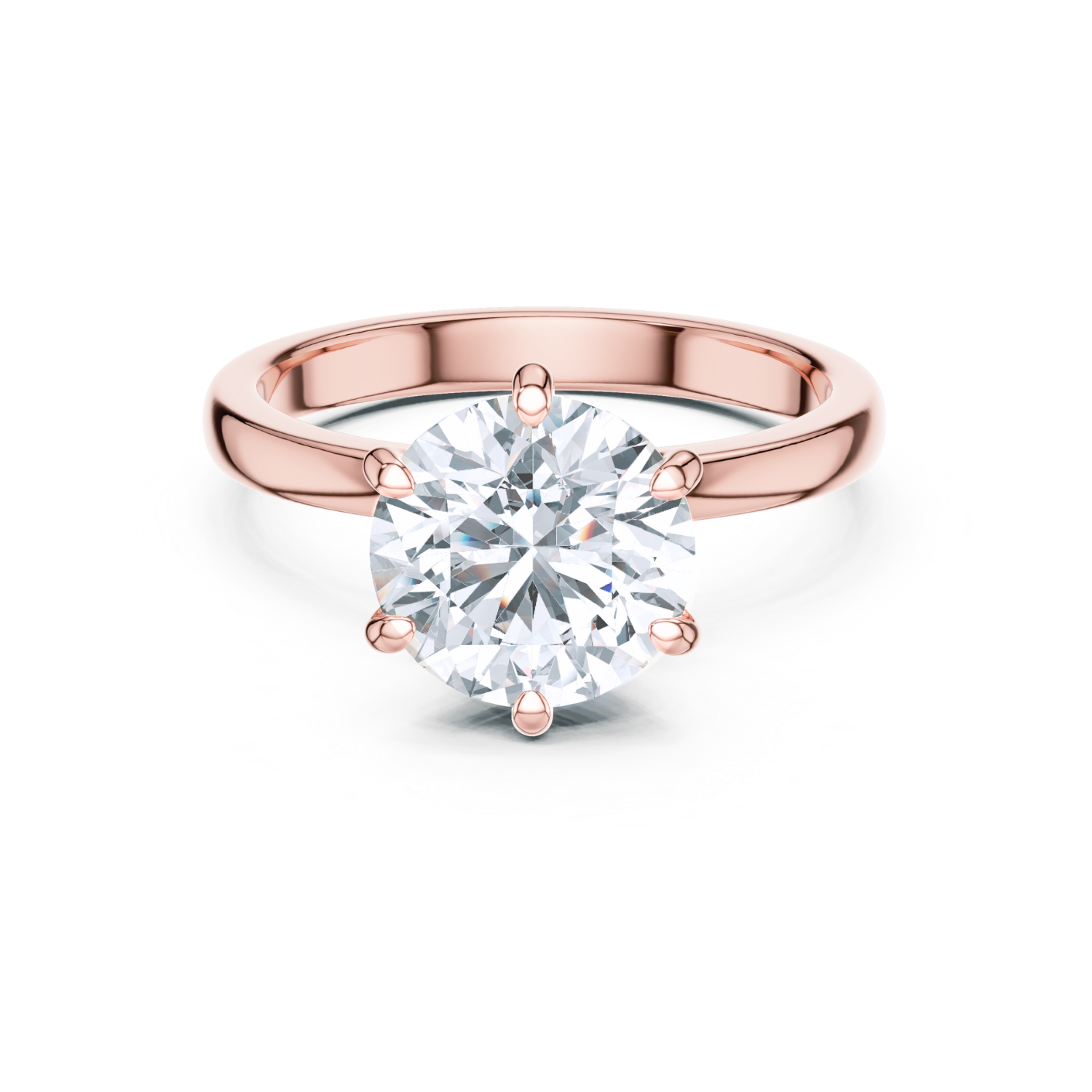 Hidden Halo Solitaire Ring