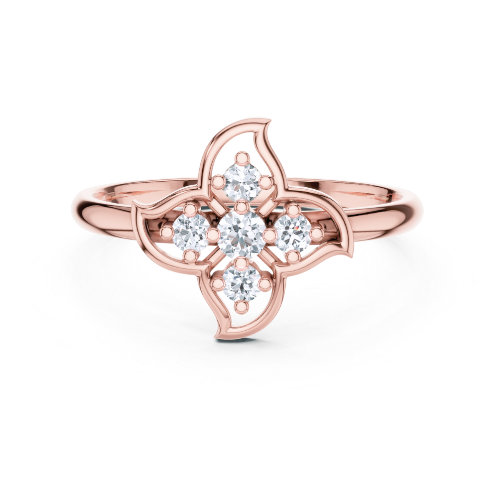 Enchanted Petal Diamond Ring