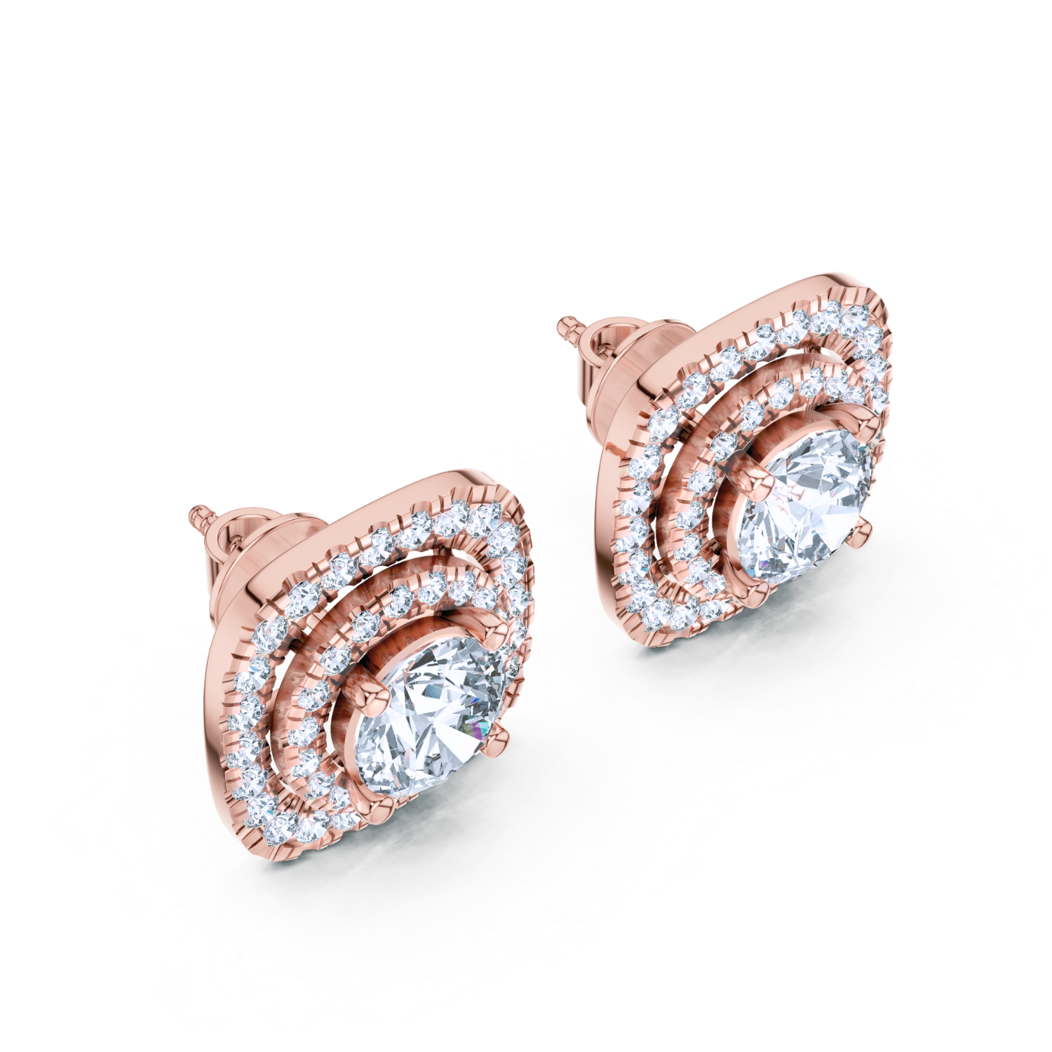 Eternal Halo Diamond Studs