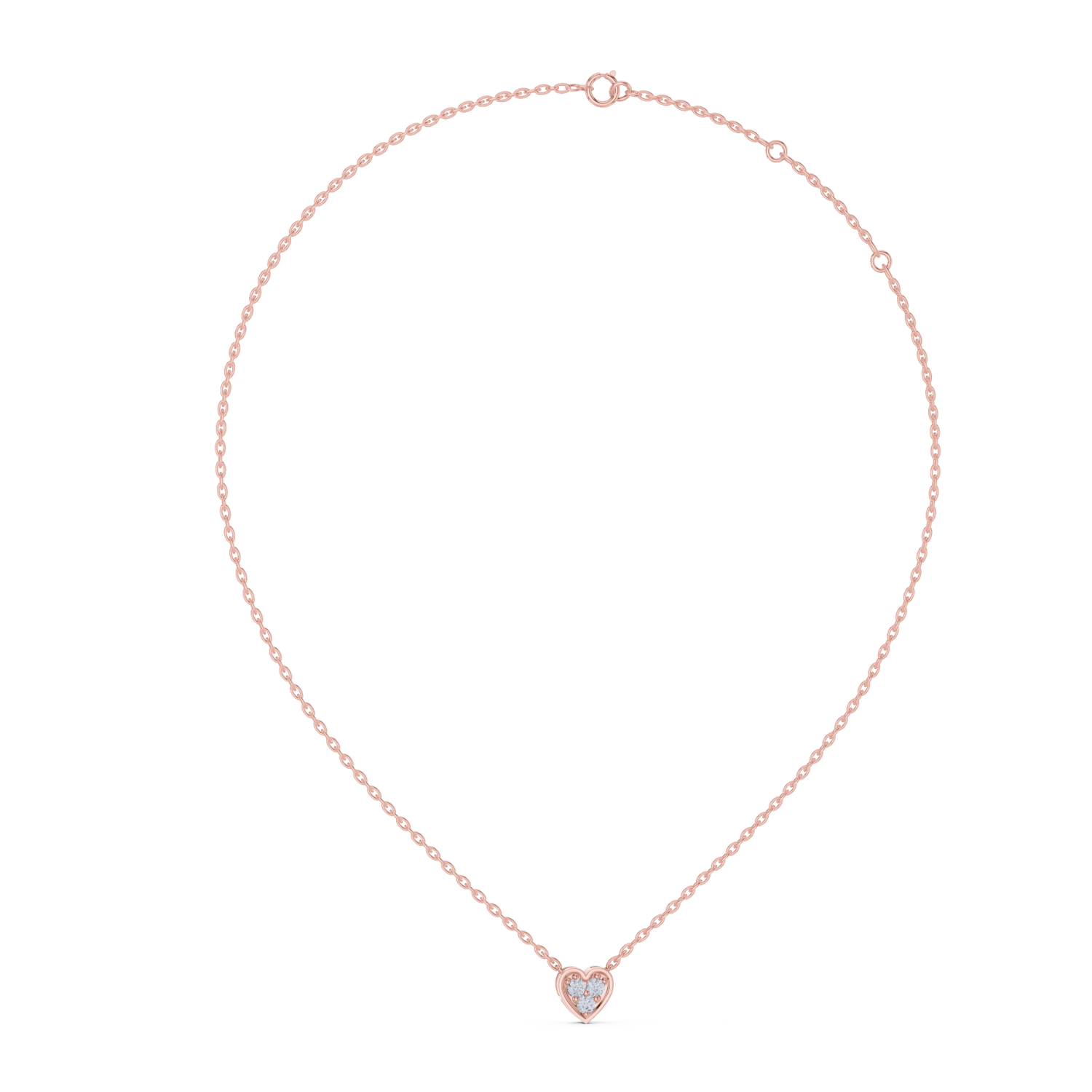 Pave Heart Diamond Pendant