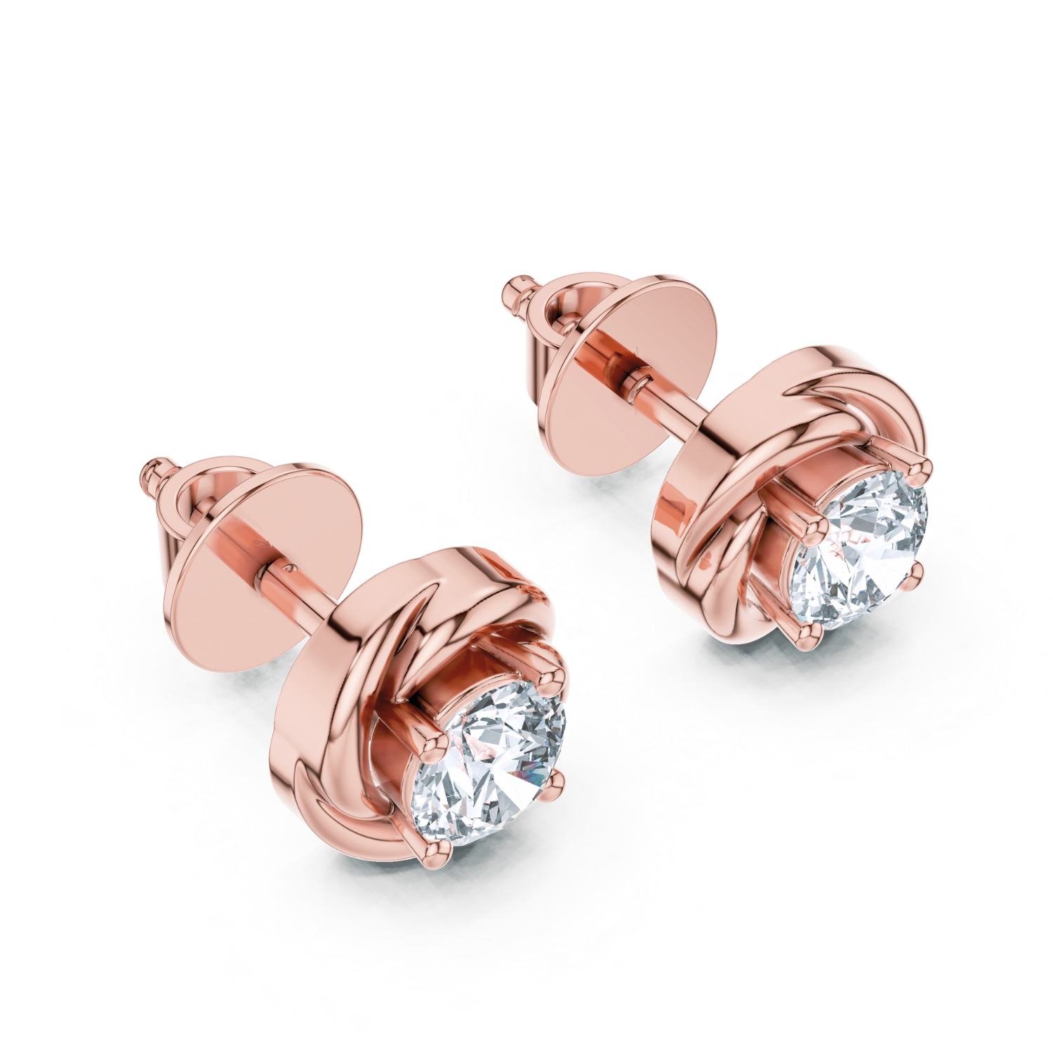 Enchanted Weave Diamond Studs