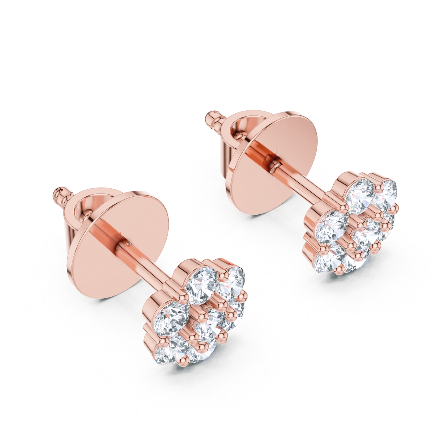 Celestial Bloom Diamond Studs