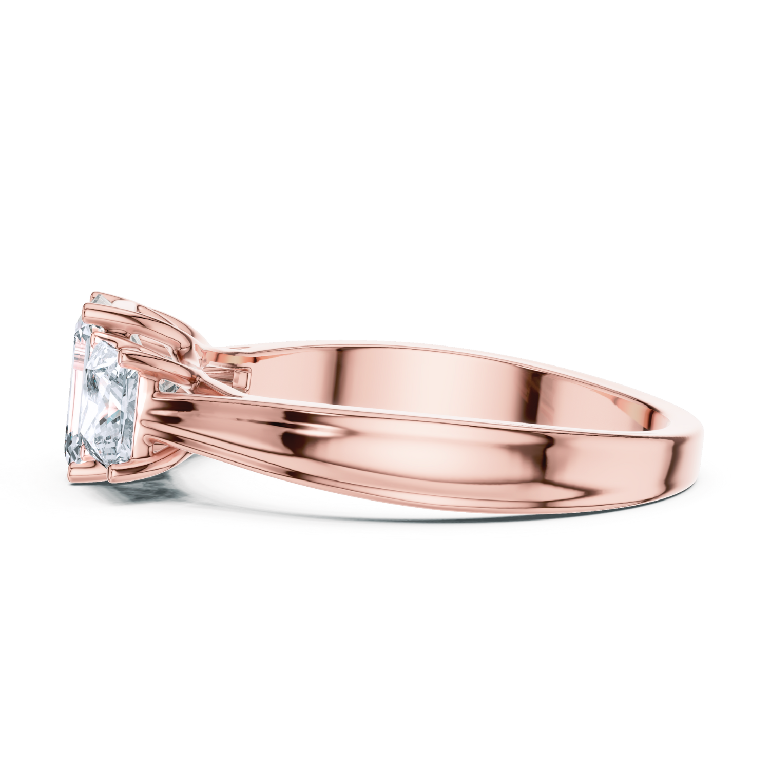 Trilogy Radiance Emerald-Cut Ring