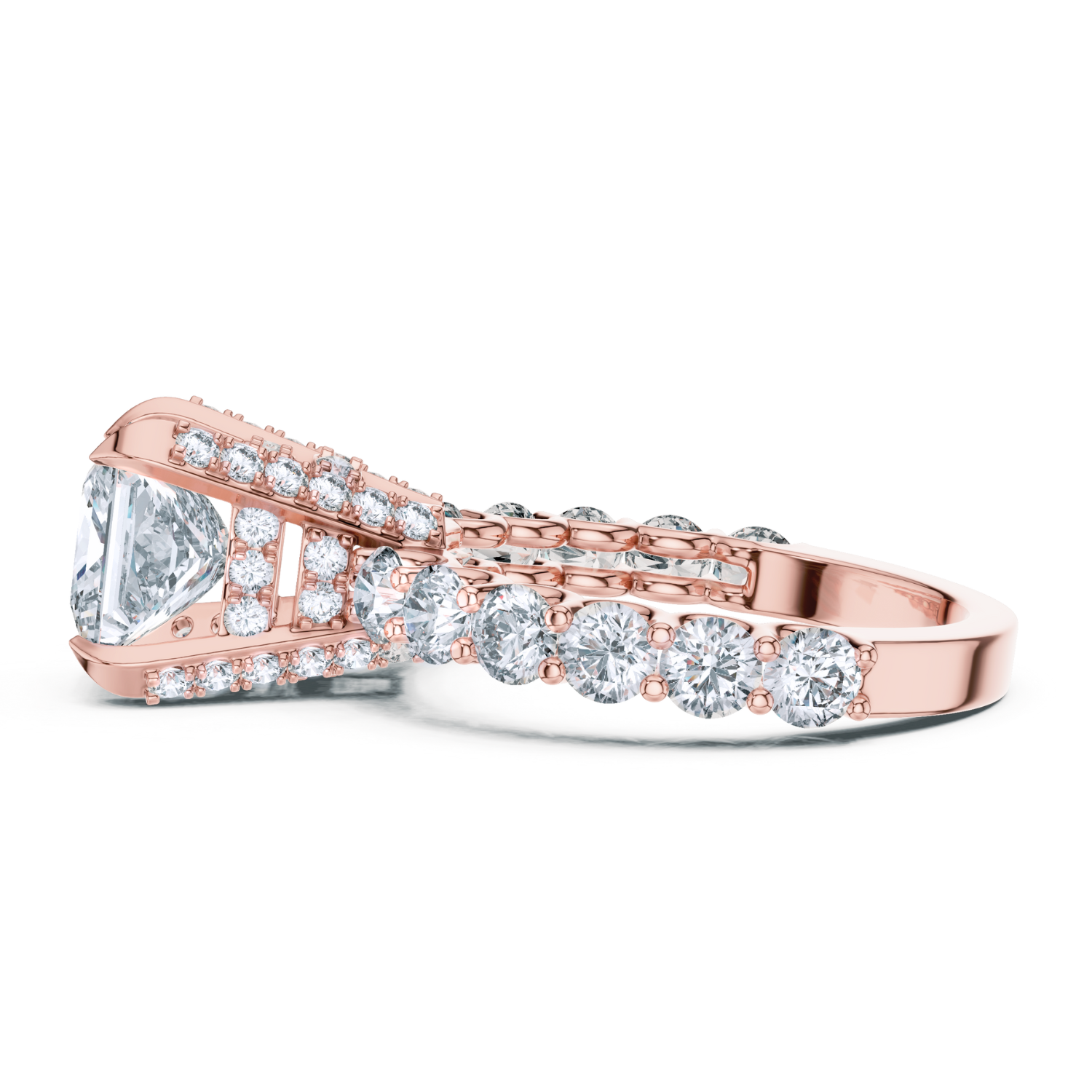 Imperial Crown Princess-Cut Ring