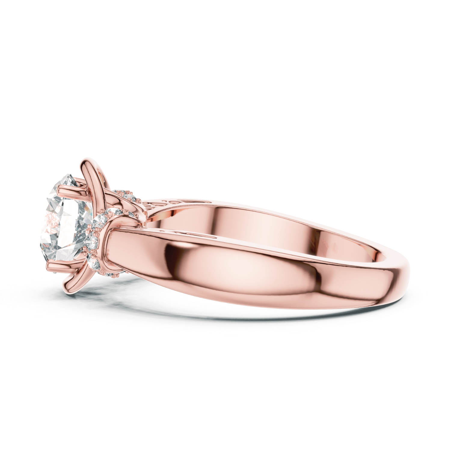 Twisted Filigree Diamond Ring