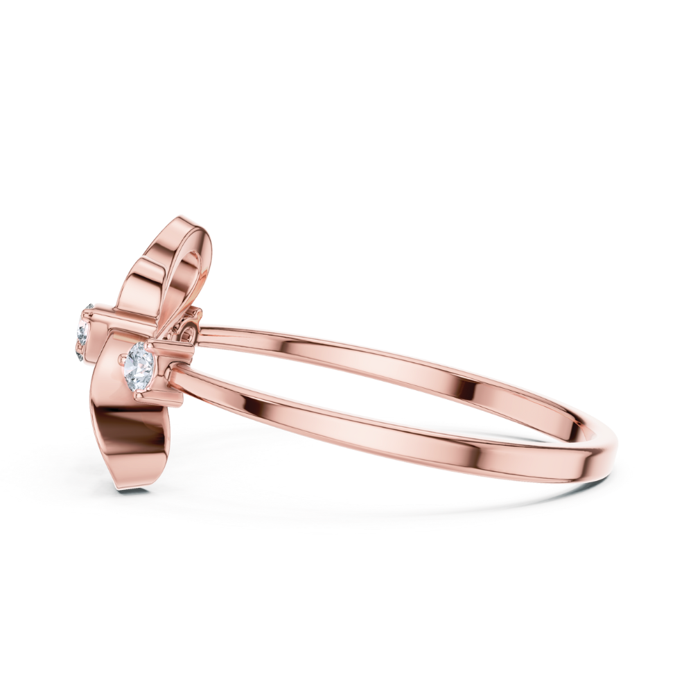 Double-Heart Infinity Style Ring