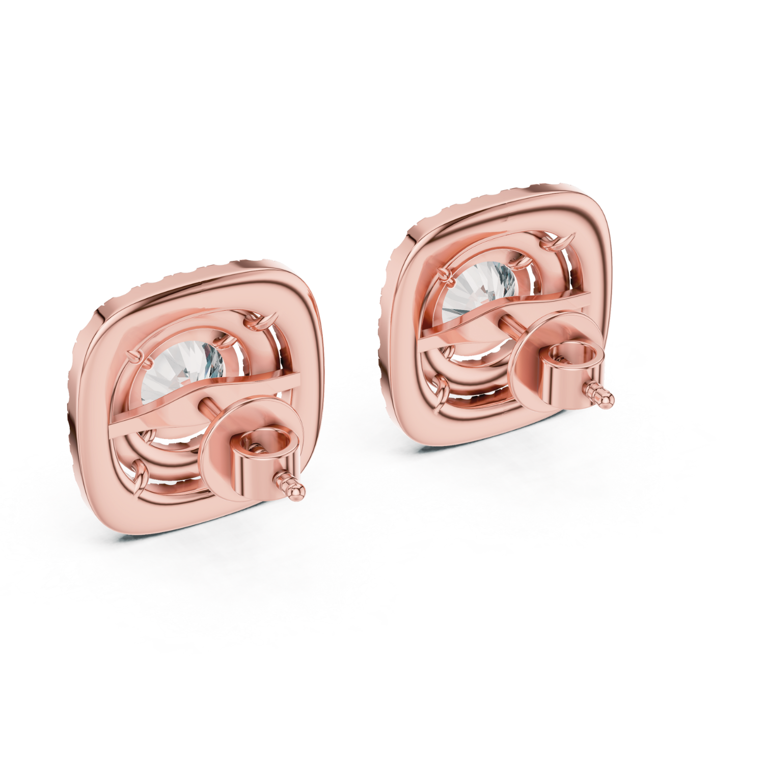 Eternal Halo Diamond Studs