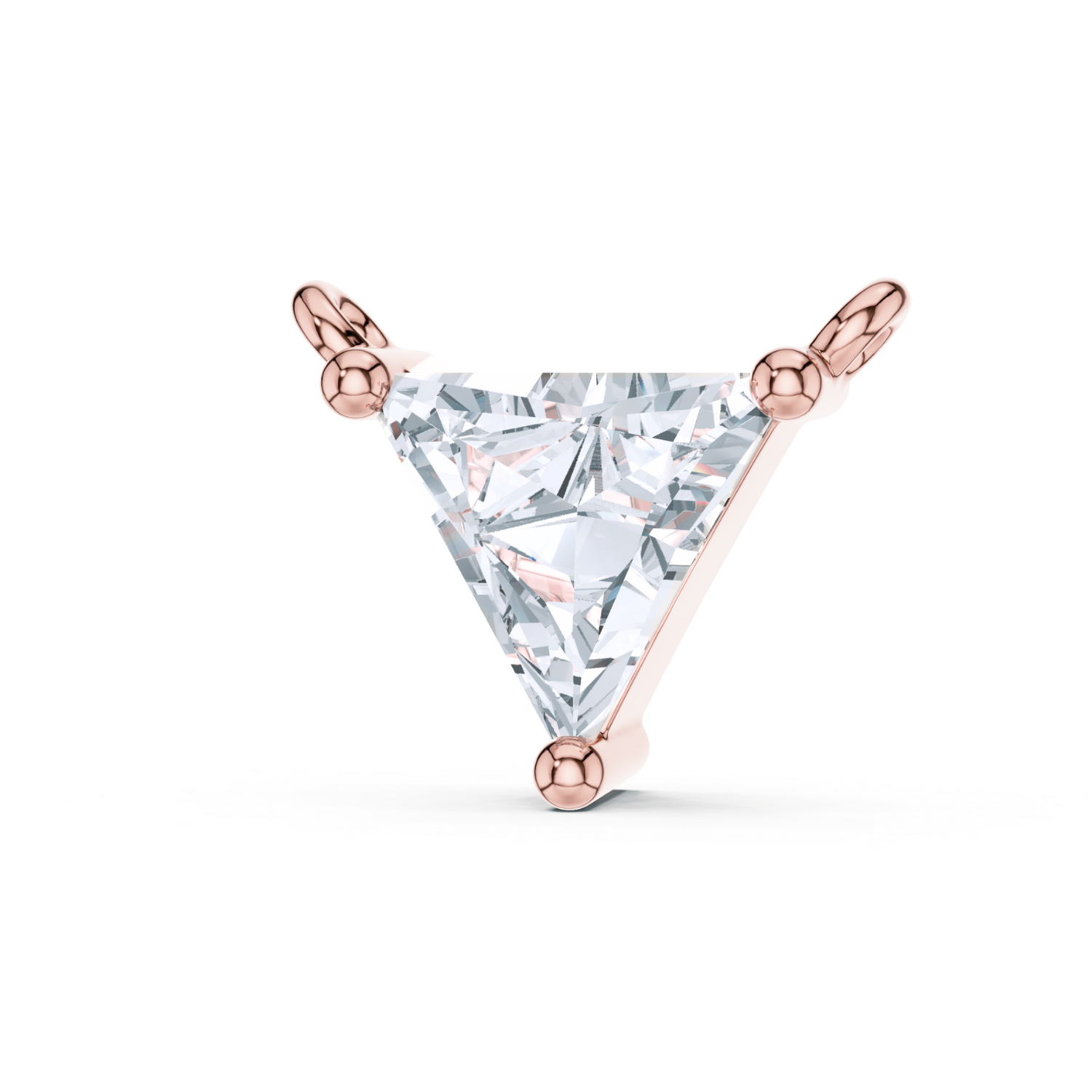 V-Shaped Diamond Pendant