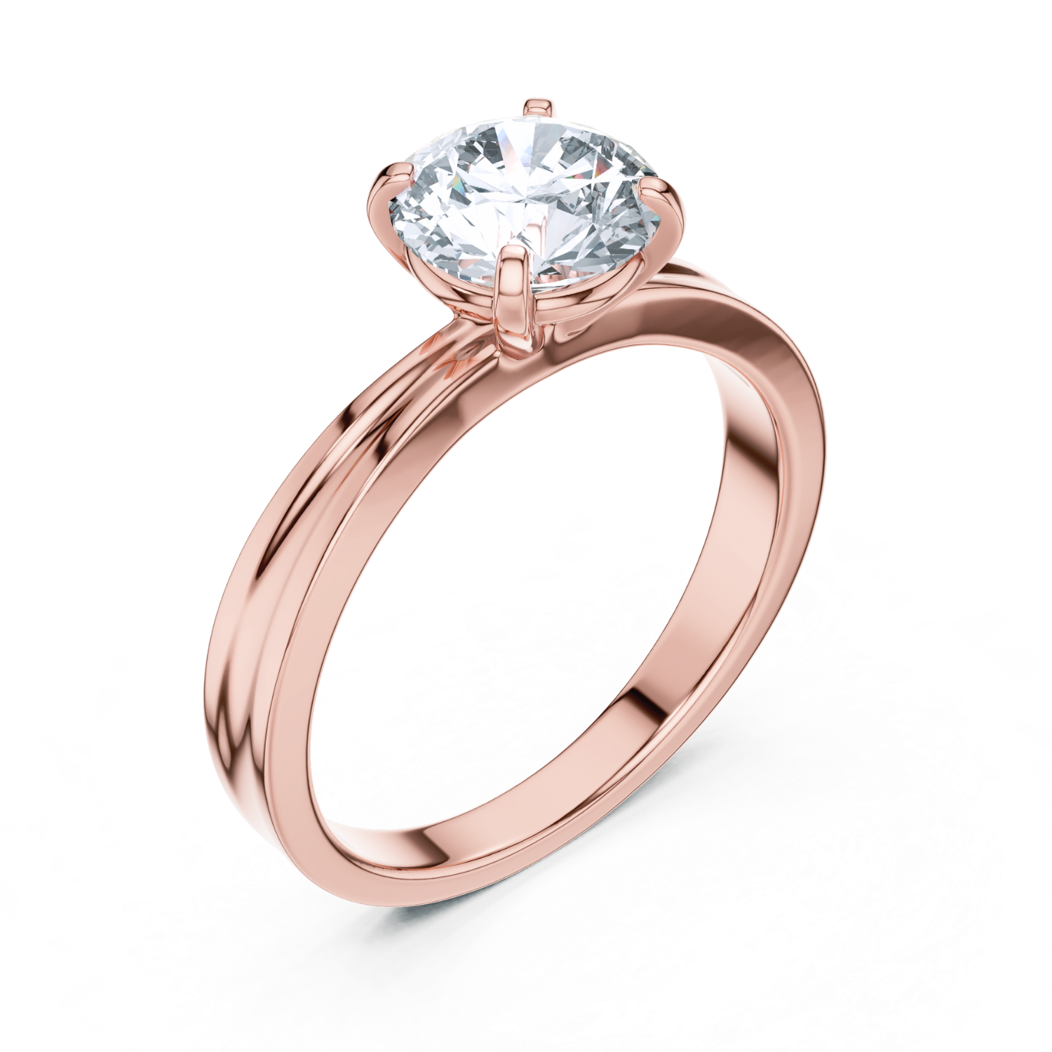 Lustrous Grace  Solitaire Ring