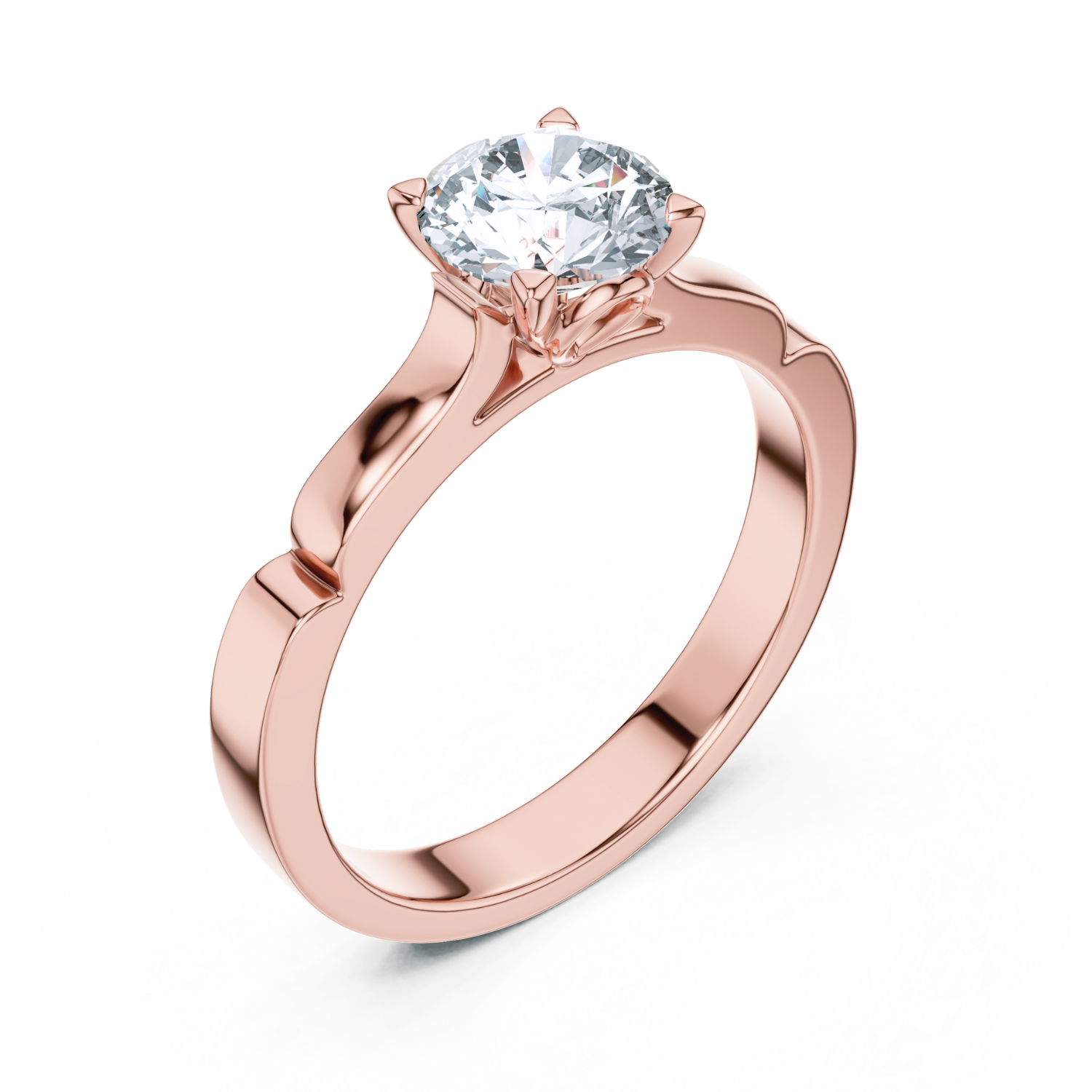Radiant Diamond Solitaire Ring