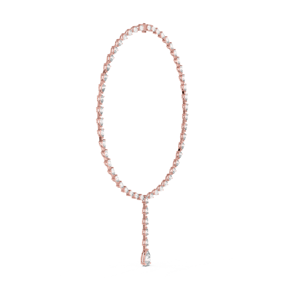 Elara Pear-Cut Drop Necklace