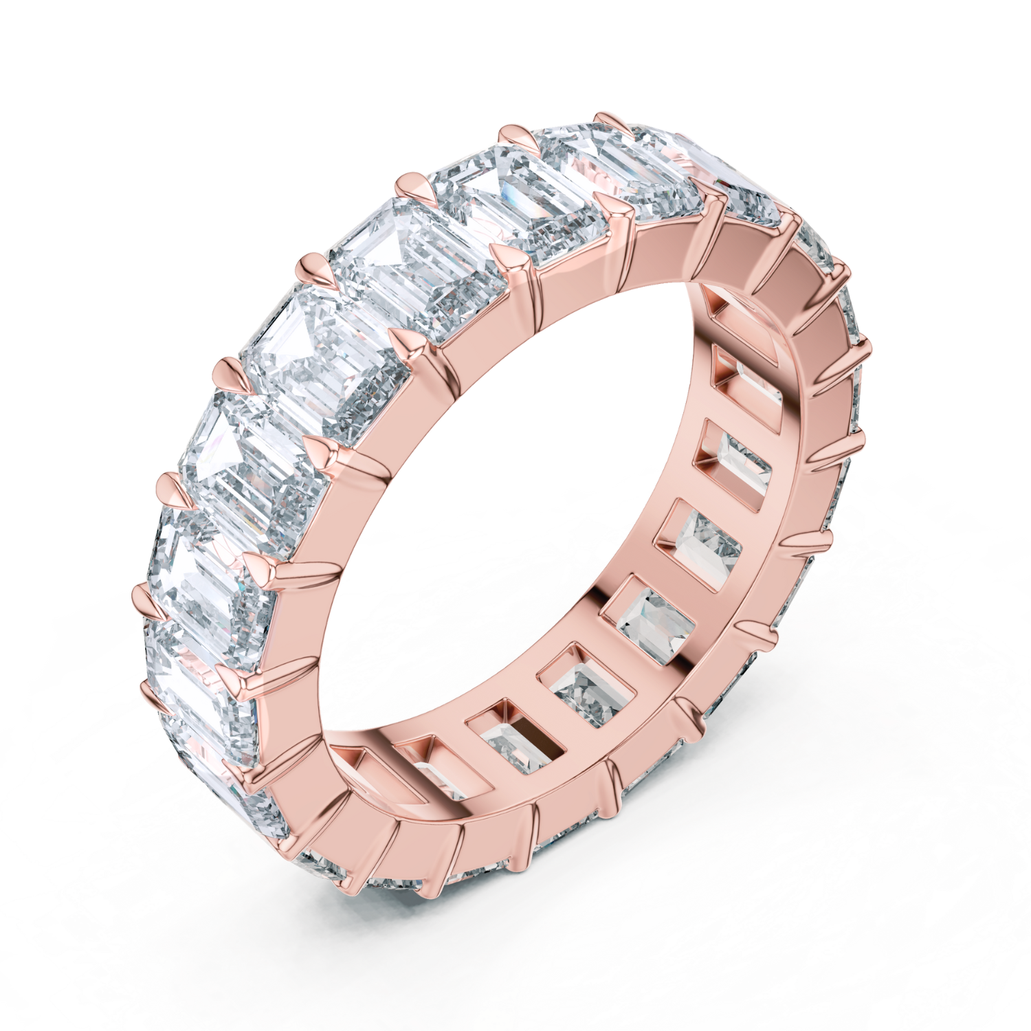 Emerald-Cut Diamond Eternity Band