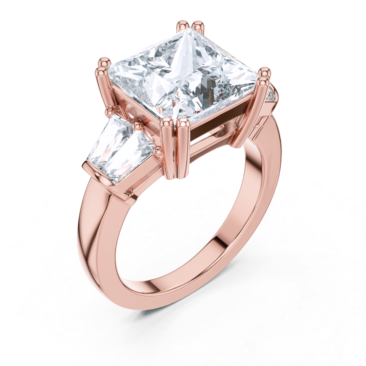 Elegant Three-Stone Ring