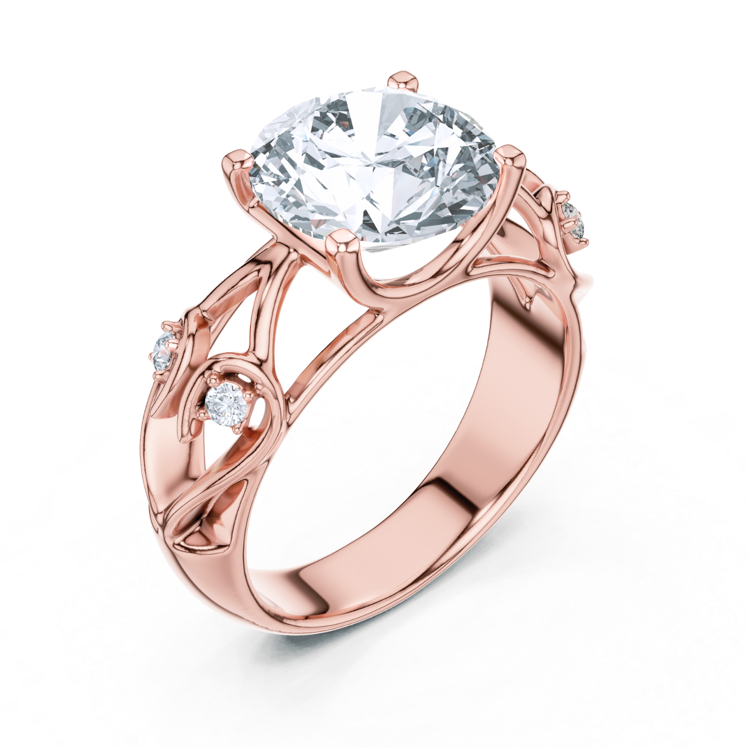 Nature-Inspired Diamond Ring