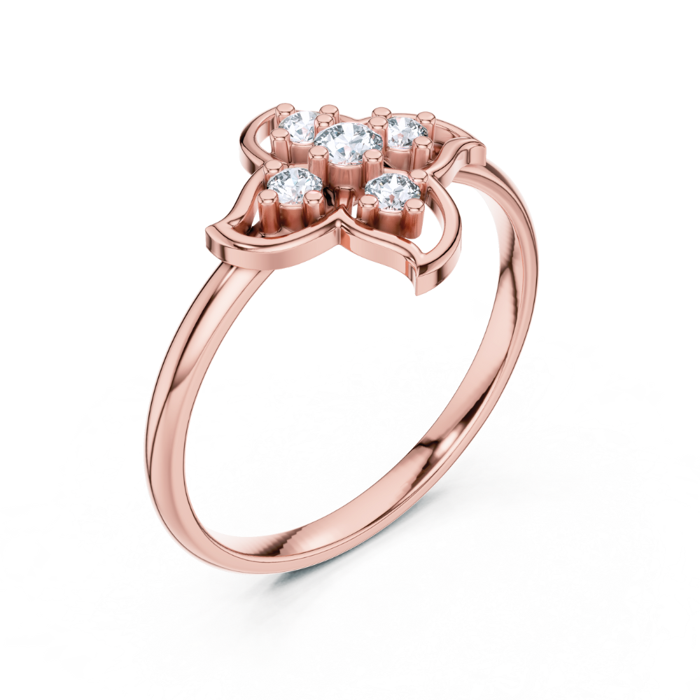 Enchanted Petal Diamond Ring