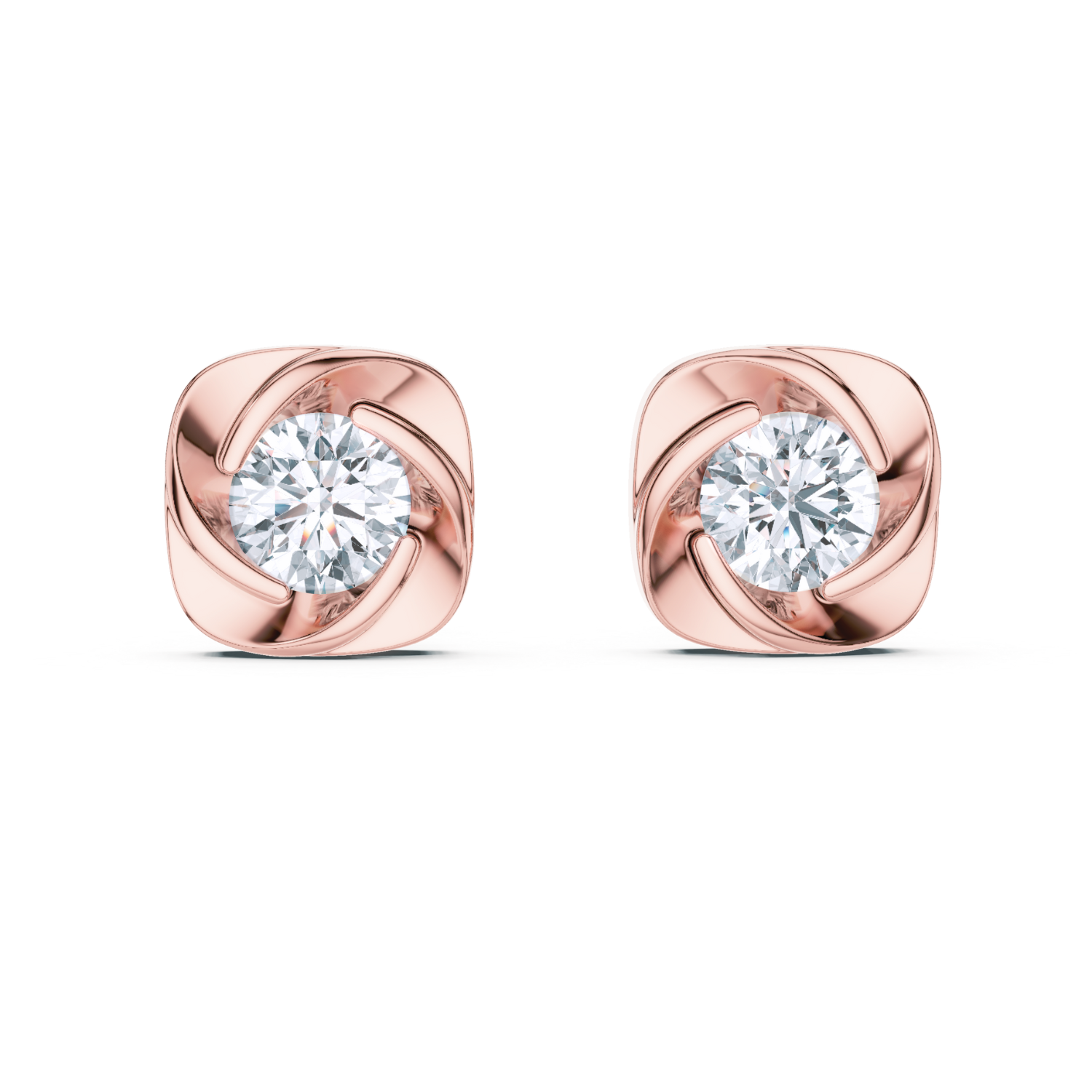 Blooming Aura Diamond Studs