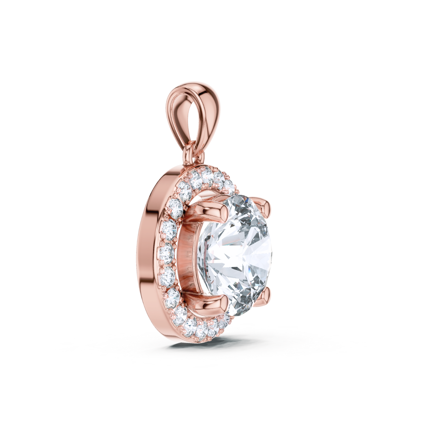 Celestial Halo Diamond Pendant