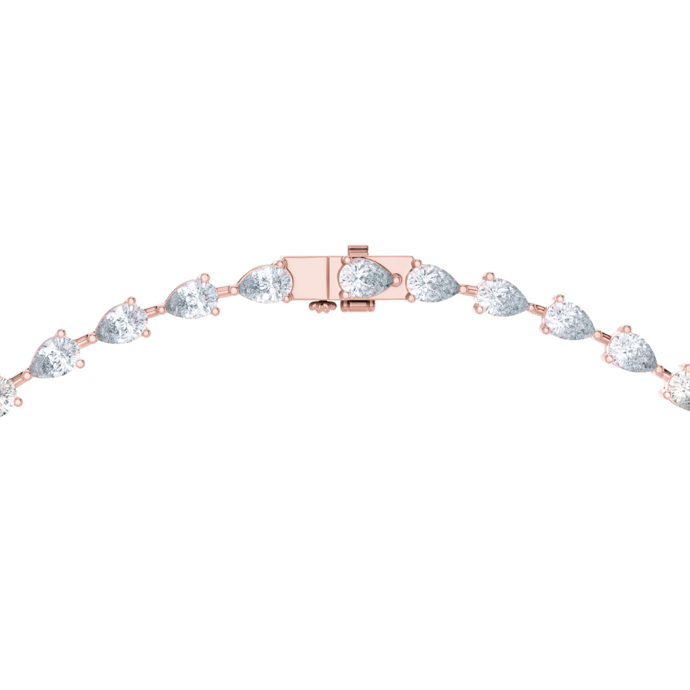Elara Pear-Cut Drop Necklace