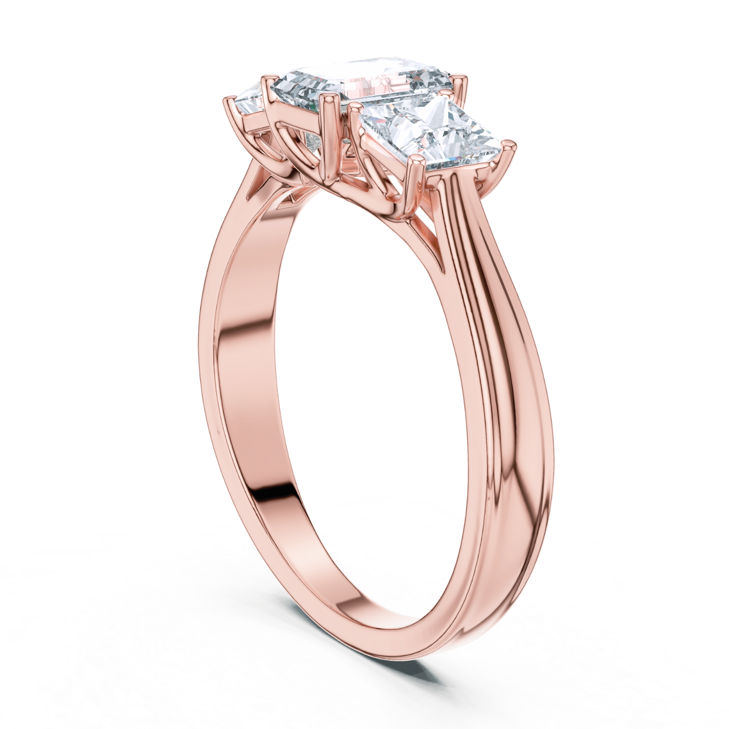 Trilogy Radiance Emerald-Cut Ring
