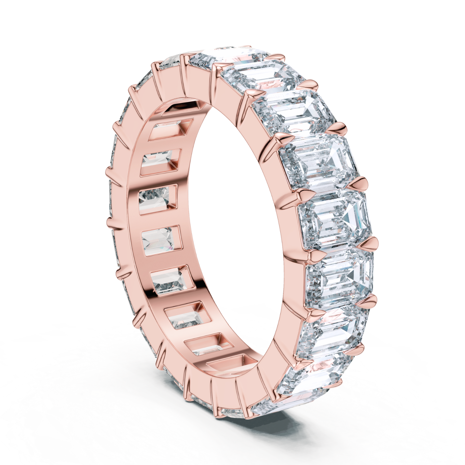 Emerald-Cut Diamond Eternity Band