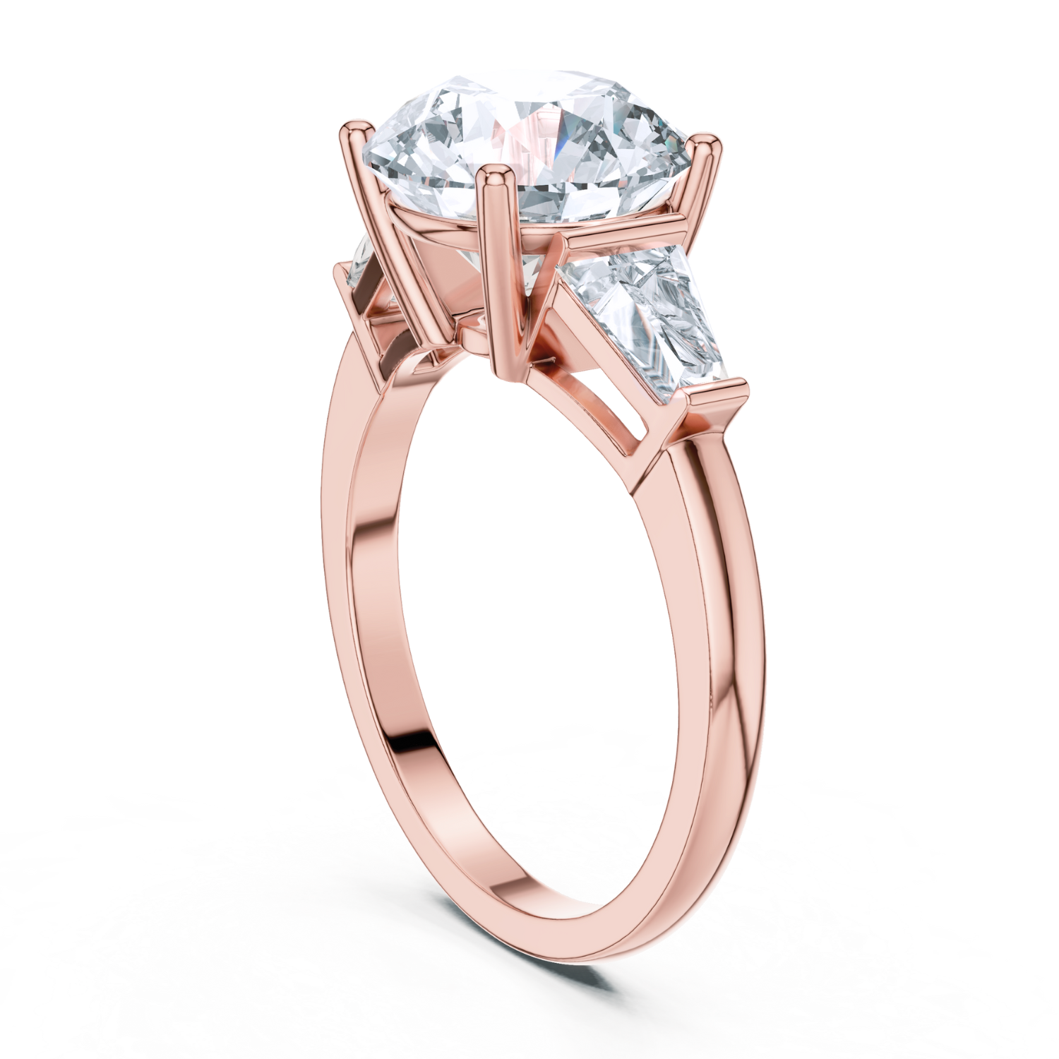 Classic Trio Round Diamond Ring