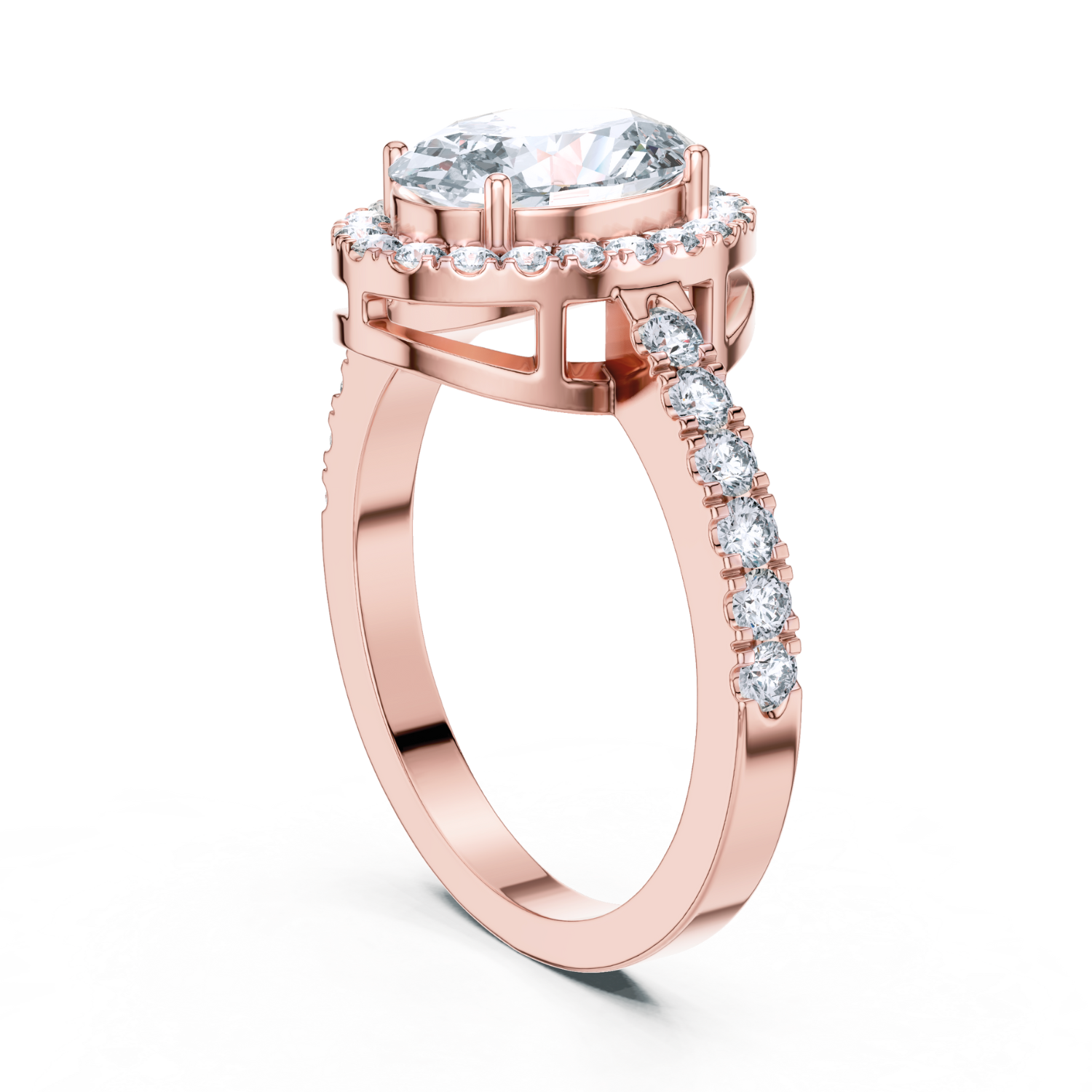 Vera Oval Halo Diamond Ring