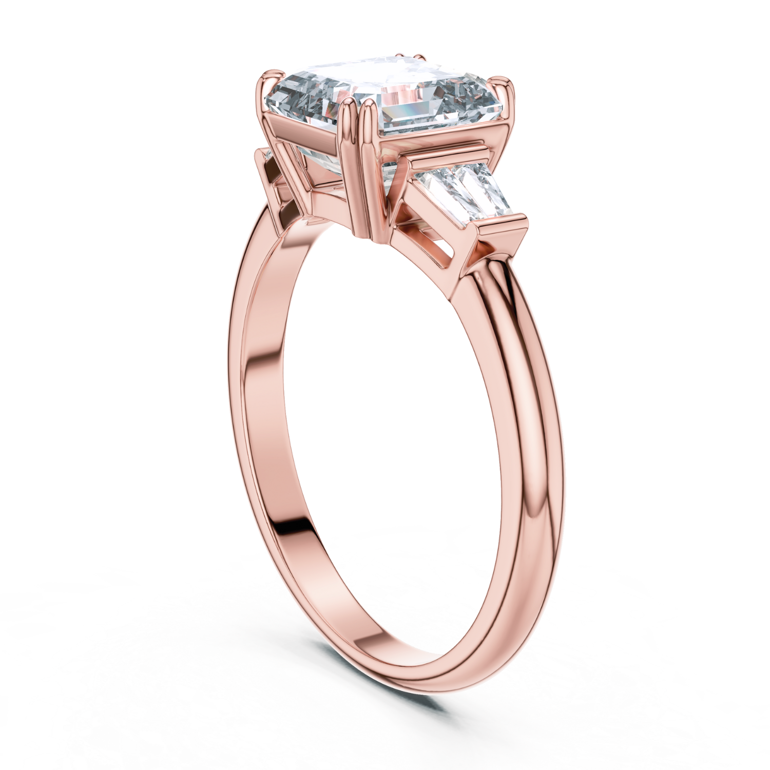 The Celestia Three-Stone Ring