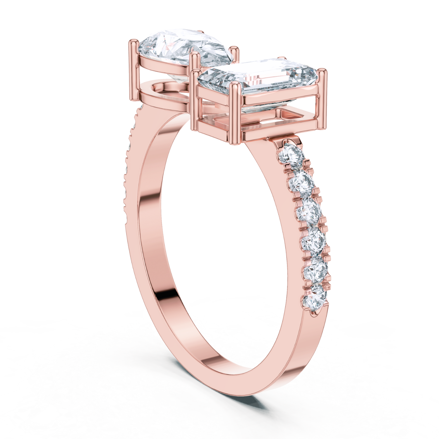 Dual-Cut Diamond Ring