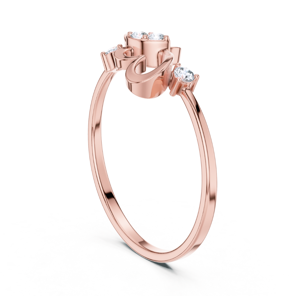 Double-Heart Infinity Style Ring