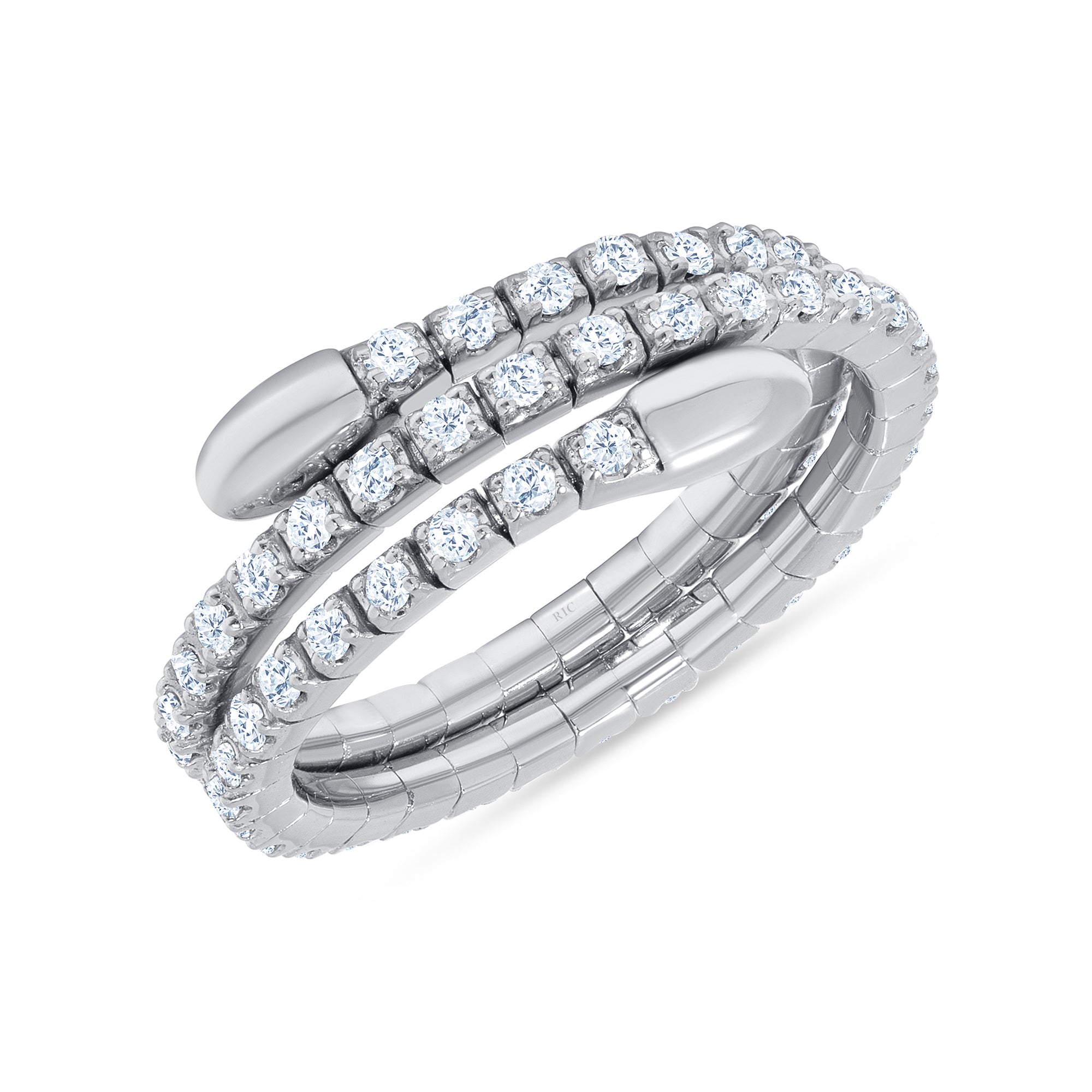 Twilight Spiral Diamond Ring