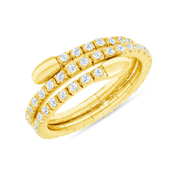 Twilight Spiral Diamond Ring