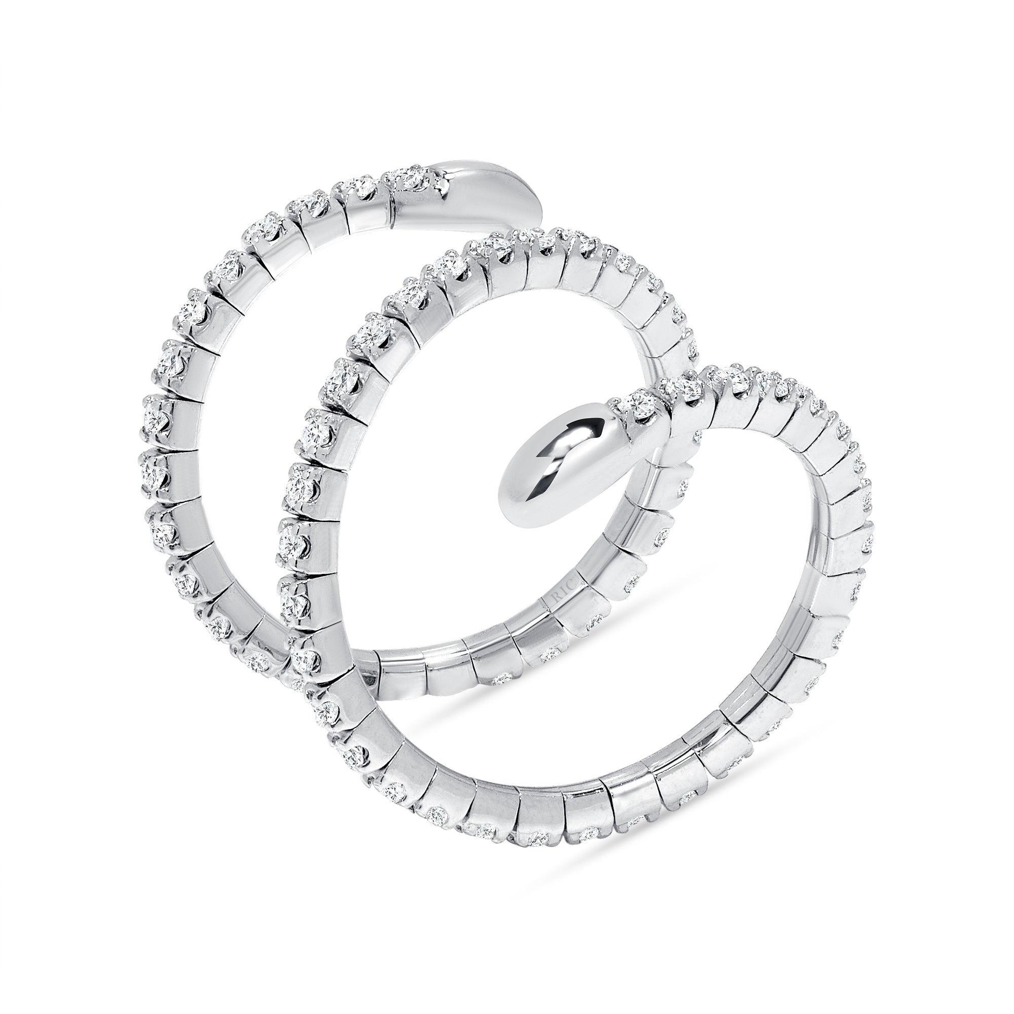 Twilight Spiral Diamond Ring