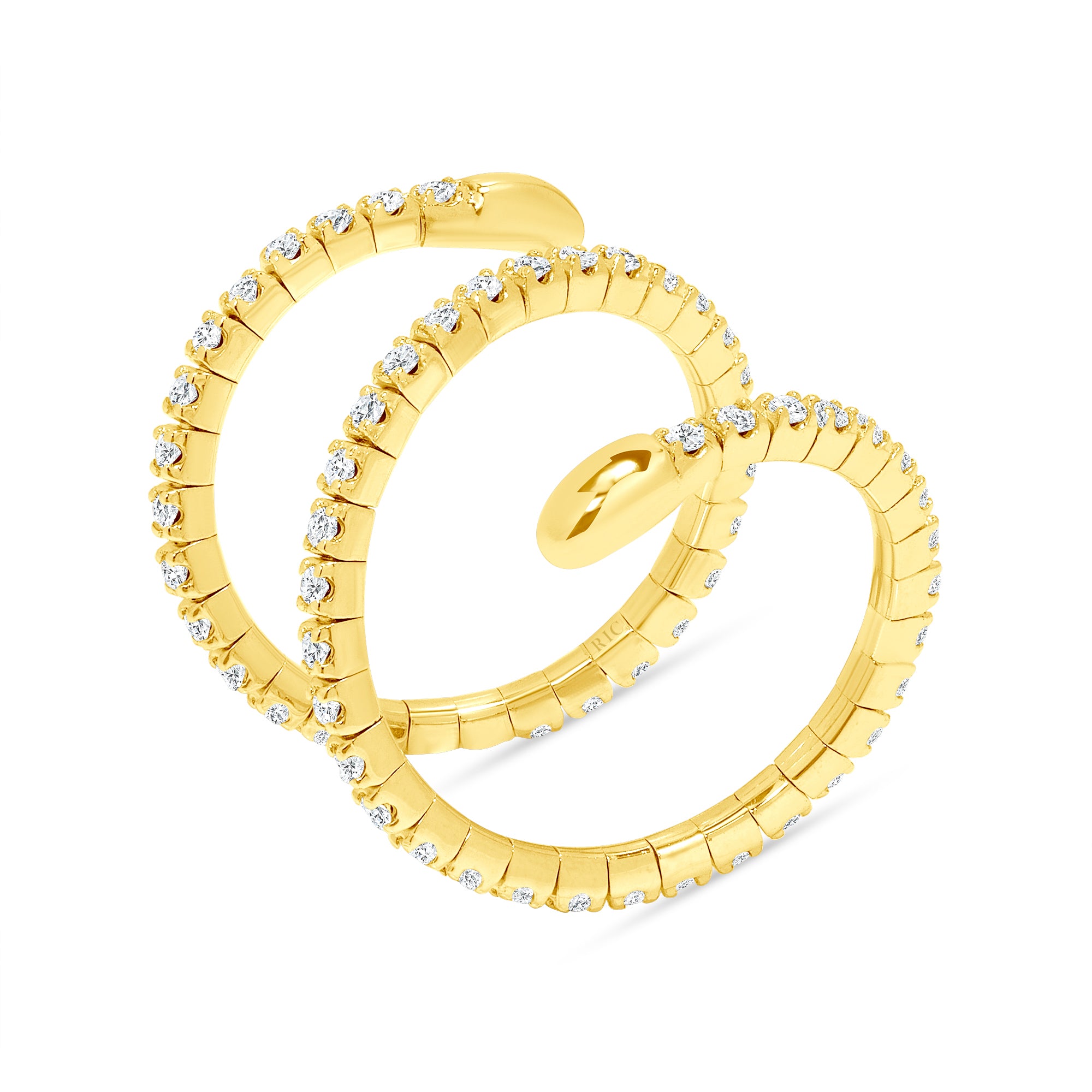 Twilight Spiral Diamond Ring