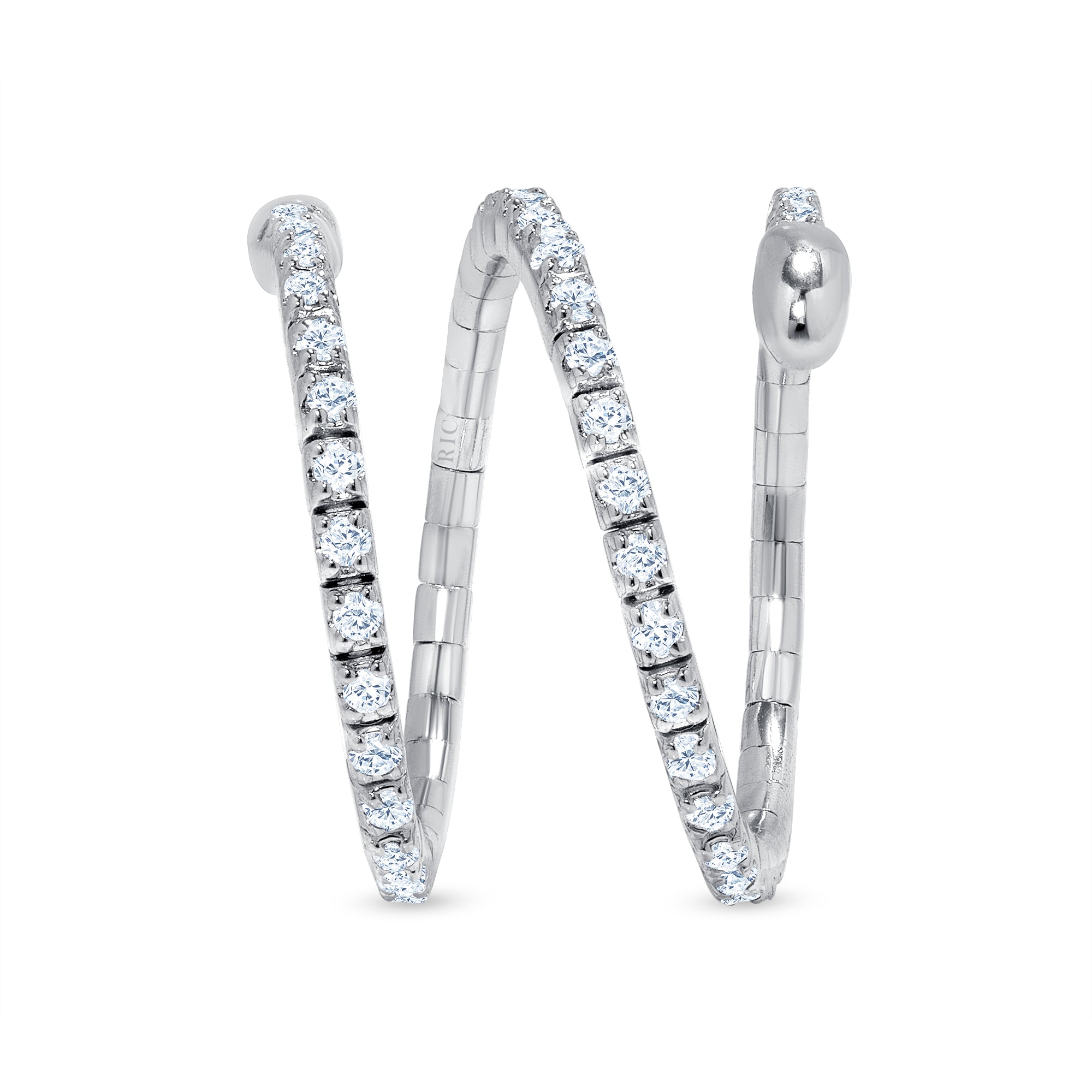 Twilight Spiral Diamond Ring