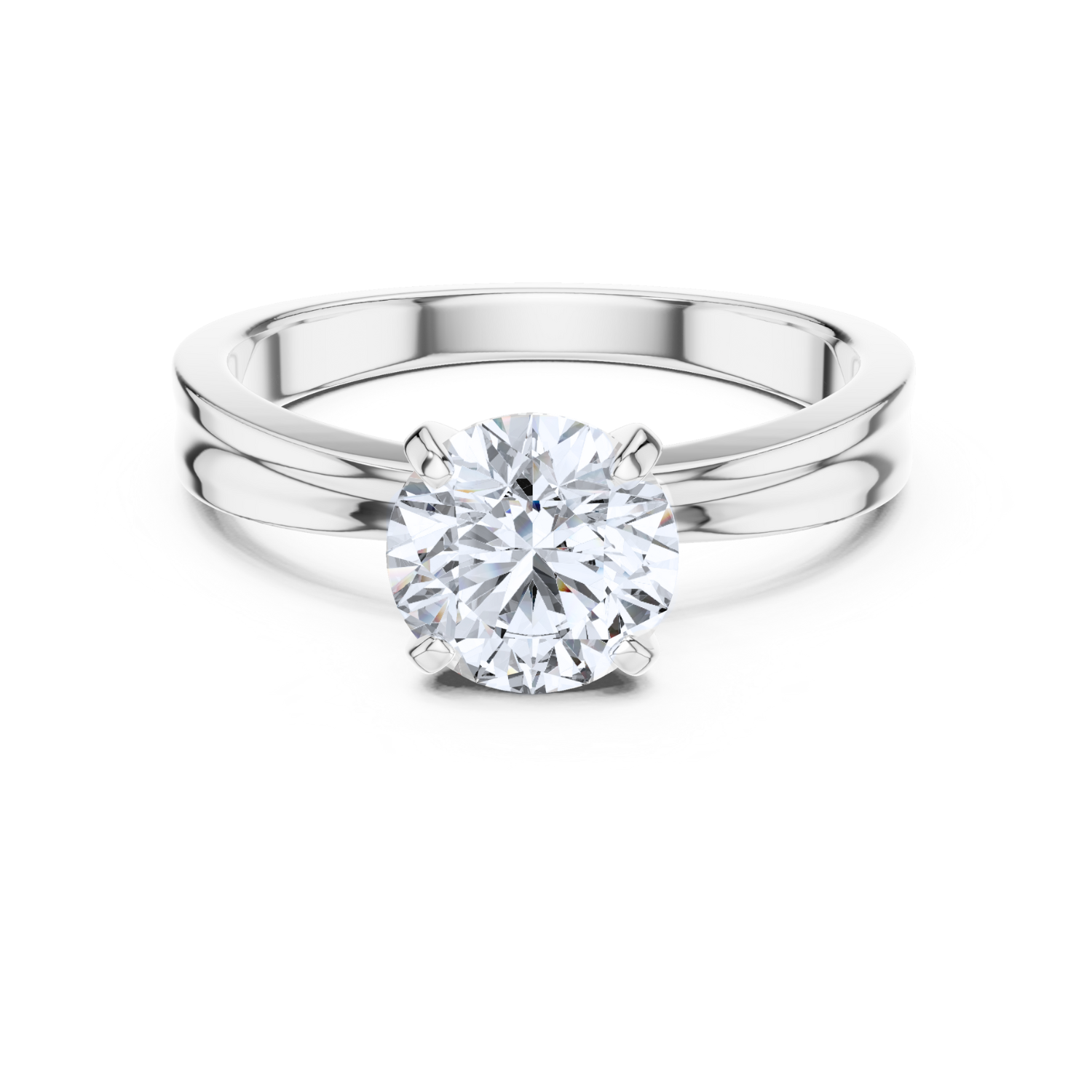 Lustrous Grace  Solitaire Ring