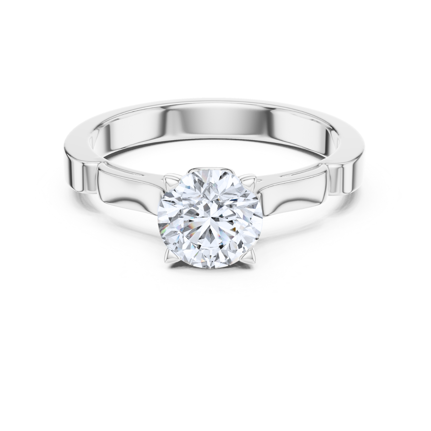 Radiant Diamond Solitaire Ring