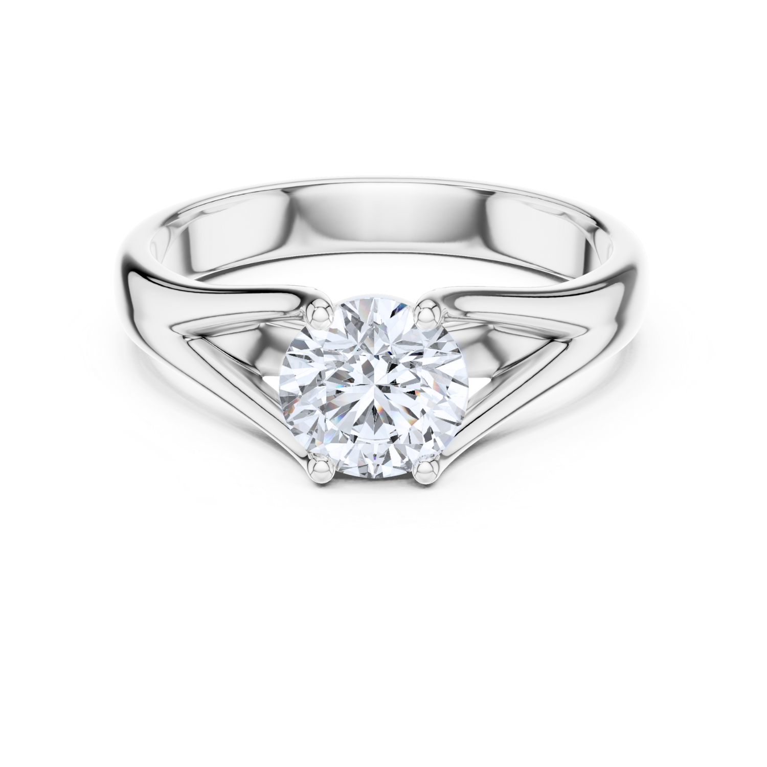 Majestic Cathedral Solitaire Ring