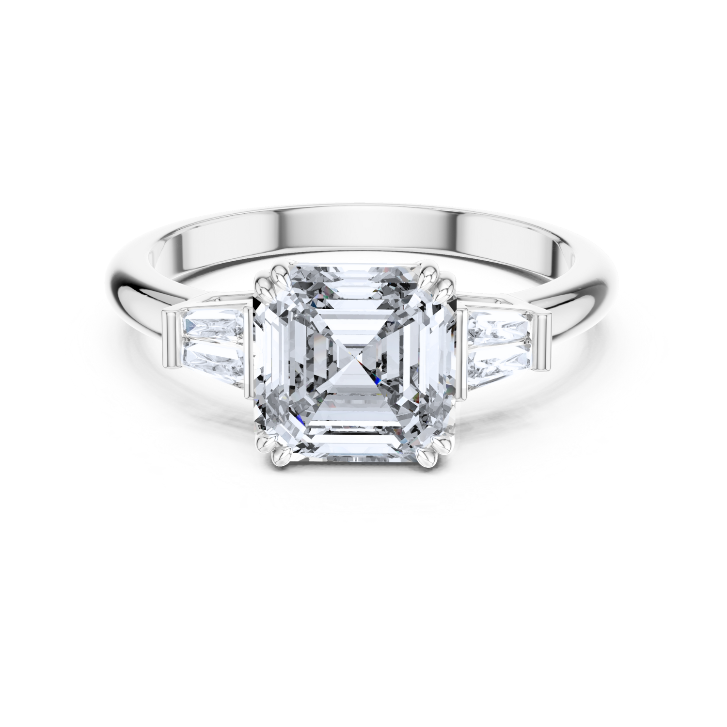 The Celestia Three-Stone Ring
