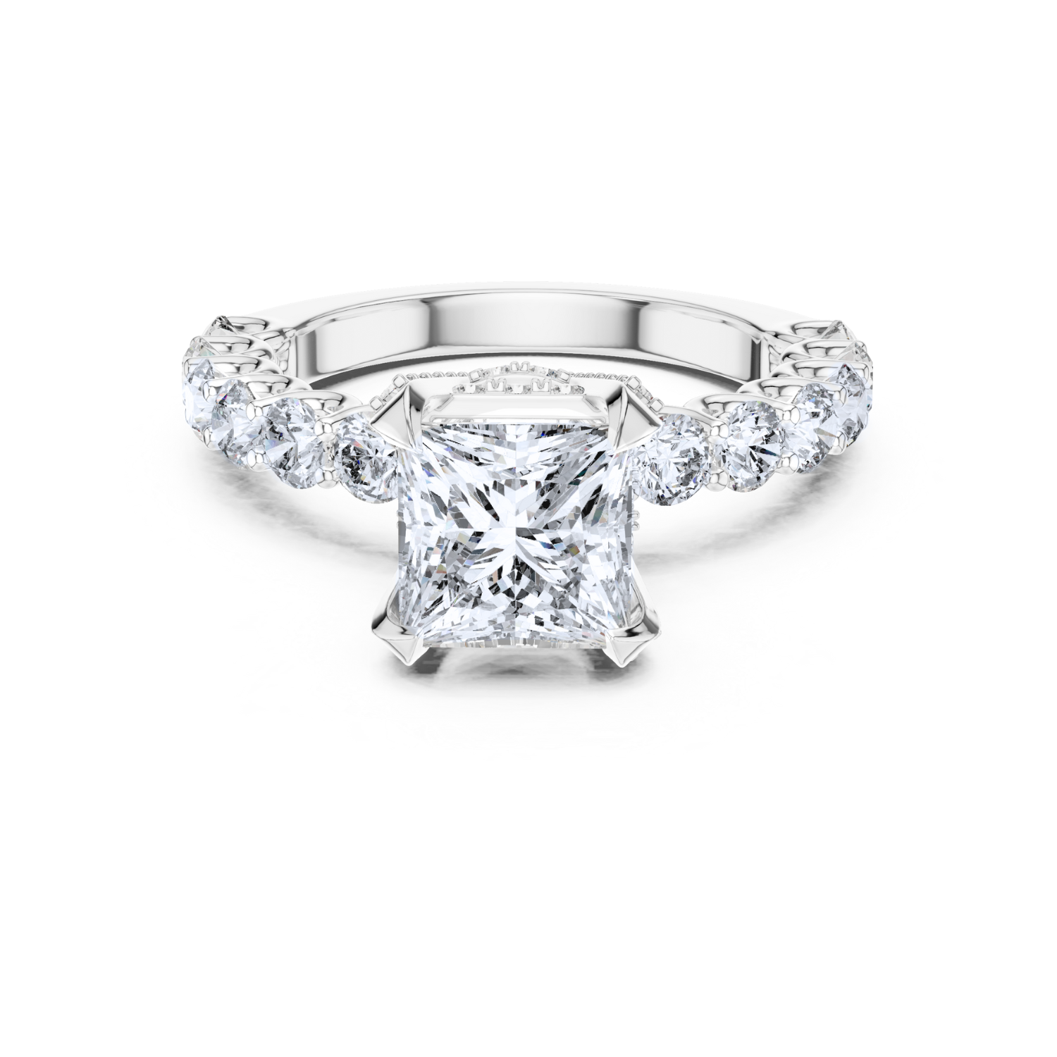 Imperial Crown Princess-Cut Ring
